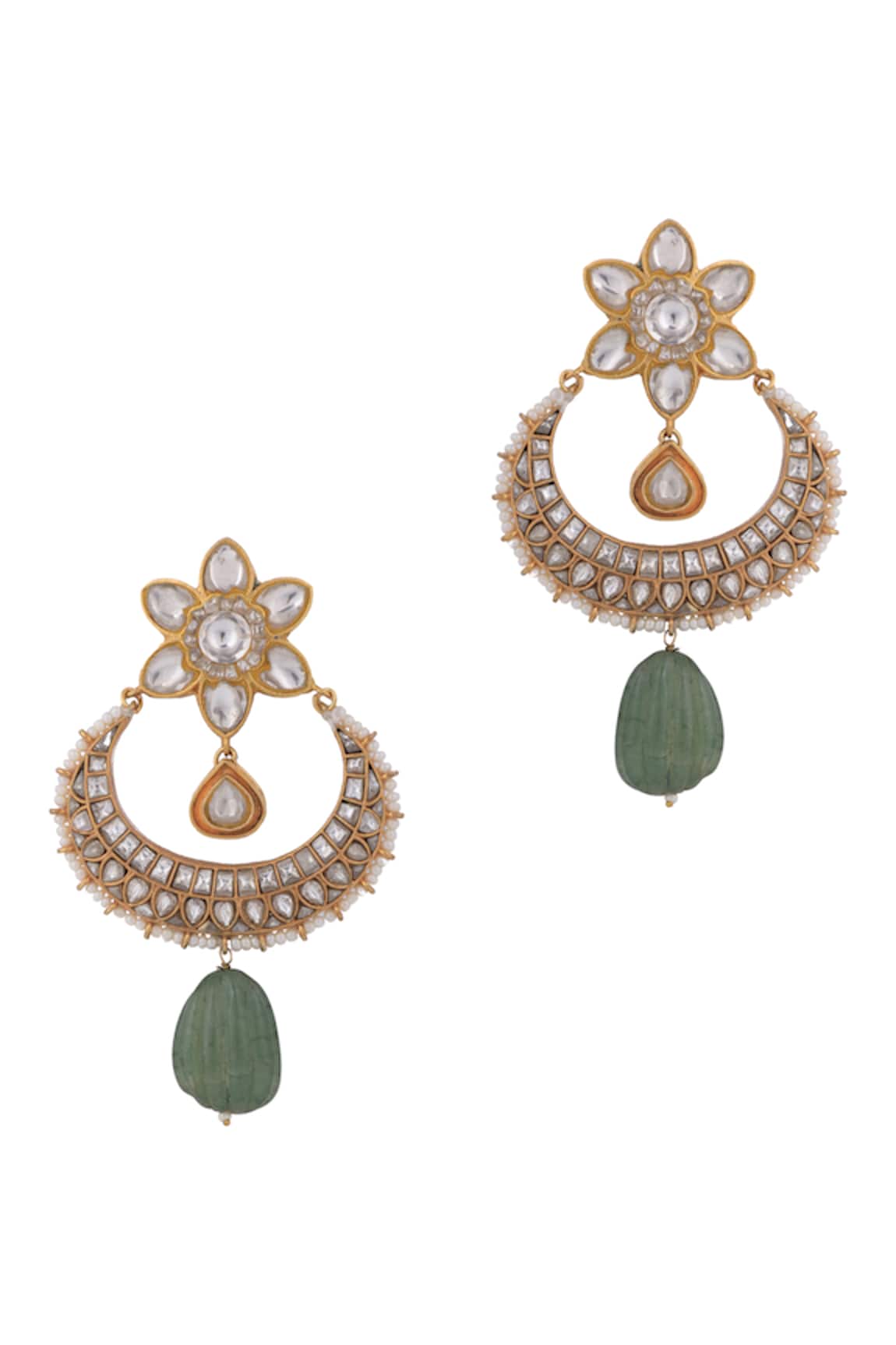 Riana Jewellery Jadtar Stones Embellished Earrings