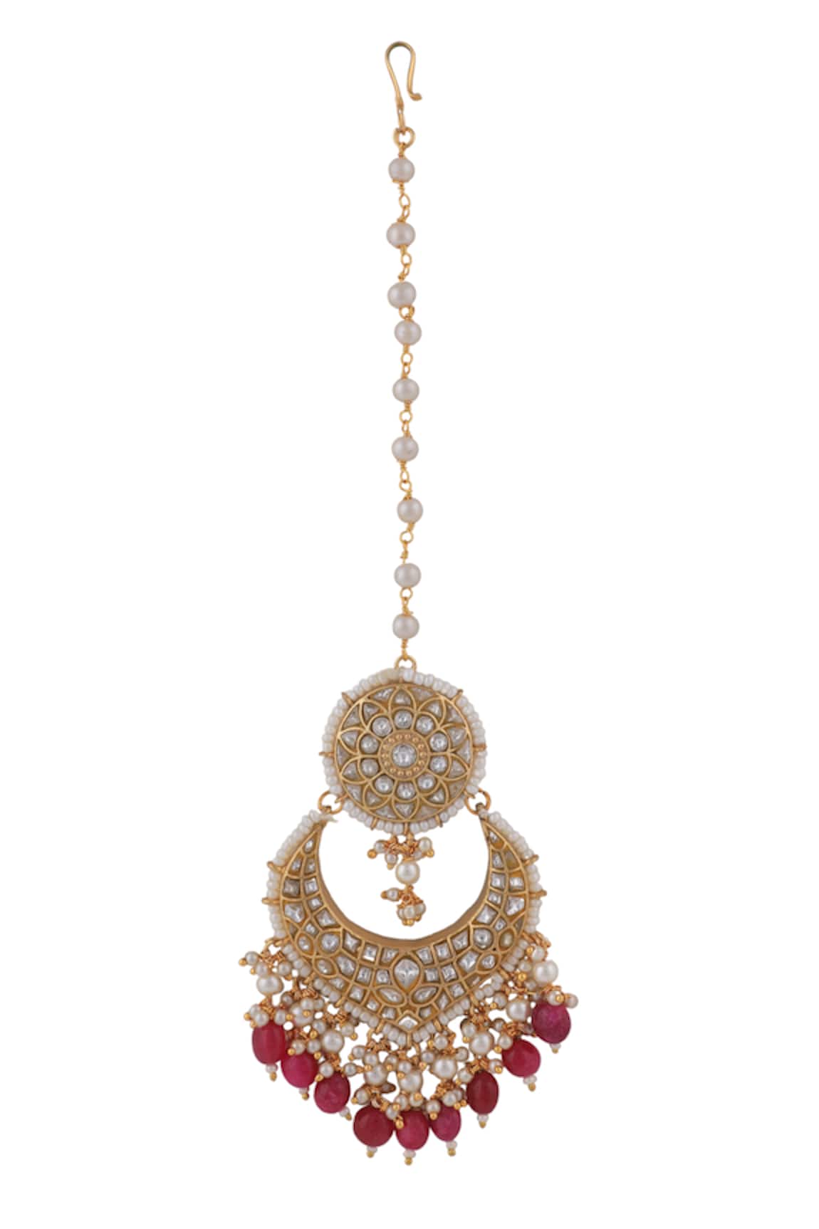 Riana Jewellery Pearl Embellished Maangtikka