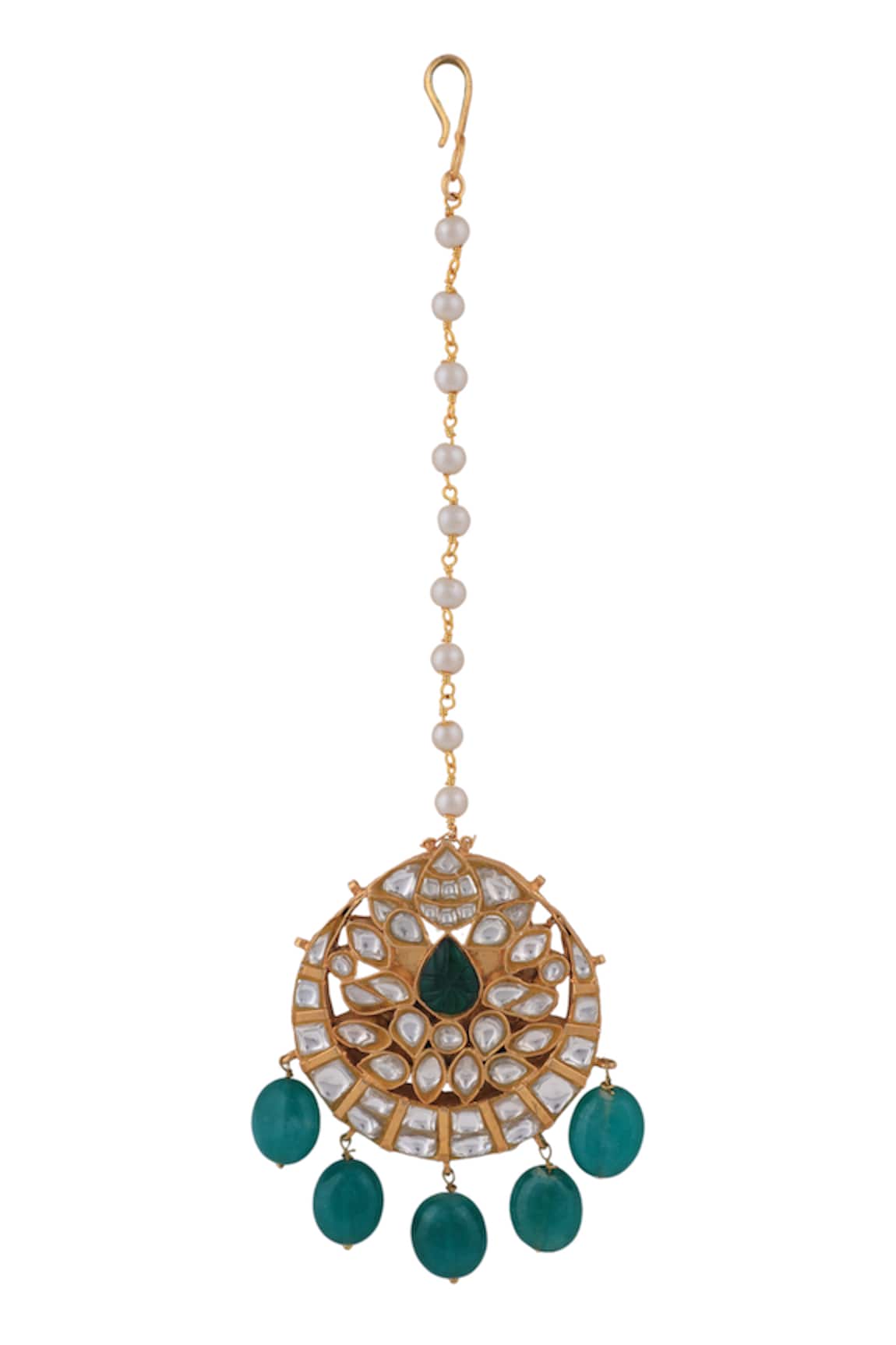Riana Jewellery Pearl Embellished Maangtikka