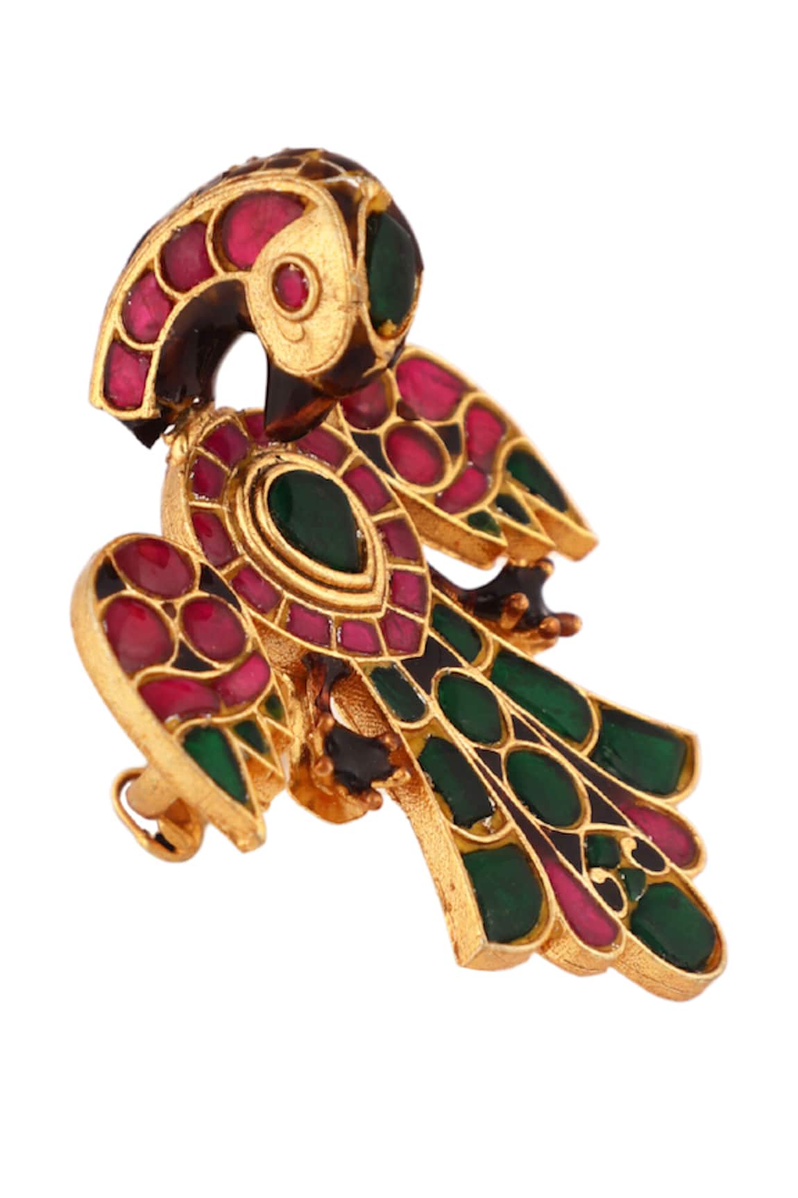 Riana Jewellery Peacock Pattern Embellished Ring