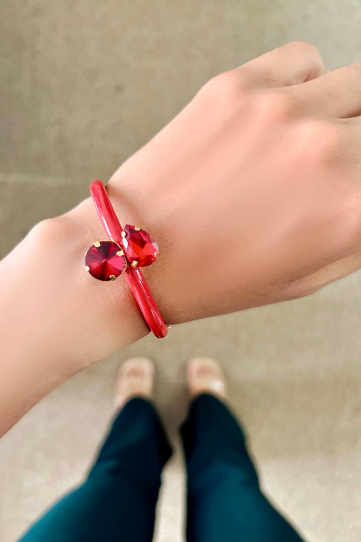 PRERTO Stone Embellished Adjustable Bracelet