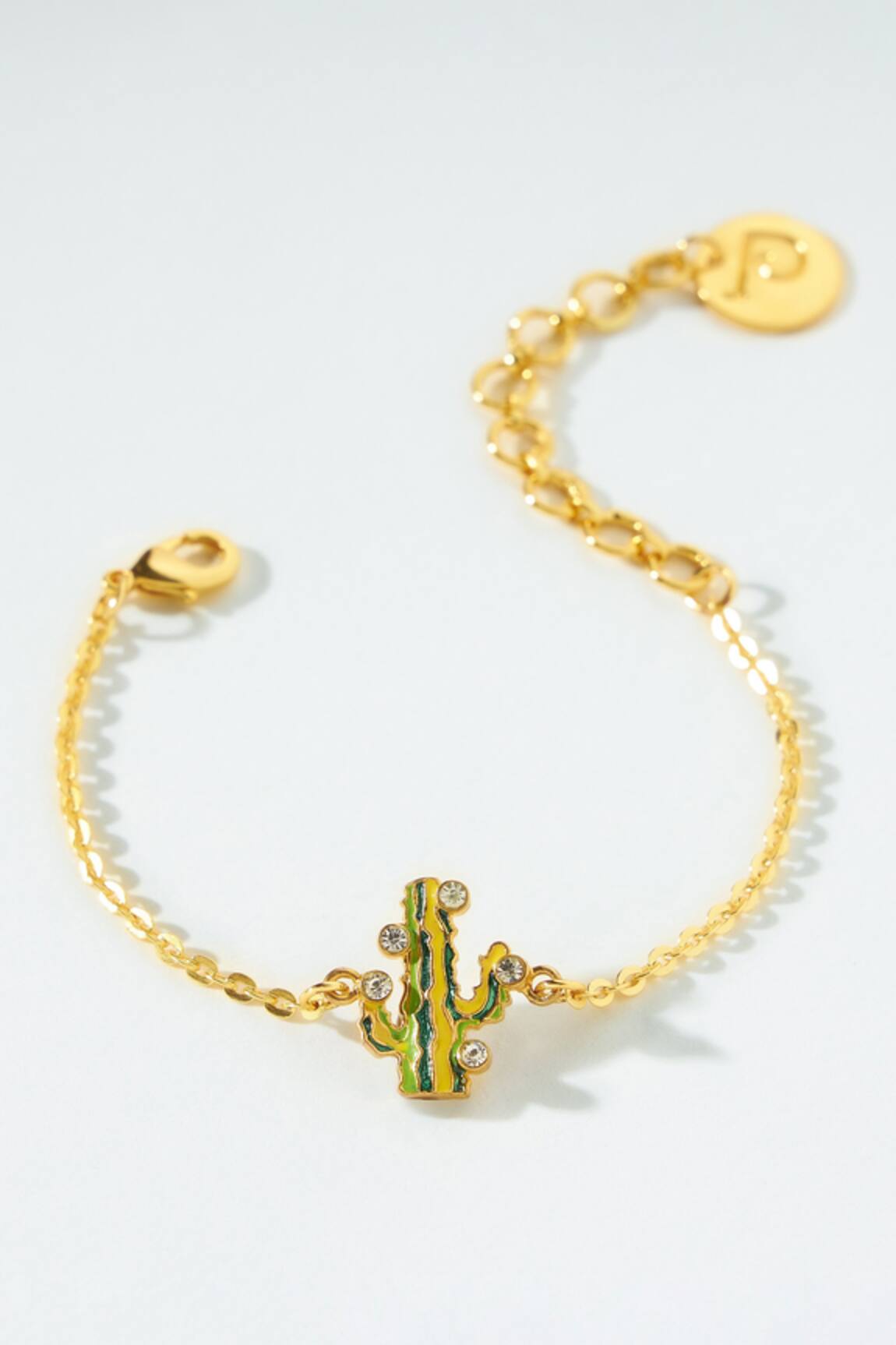 PRERTO Gold Toned Desert Flora Bracelet