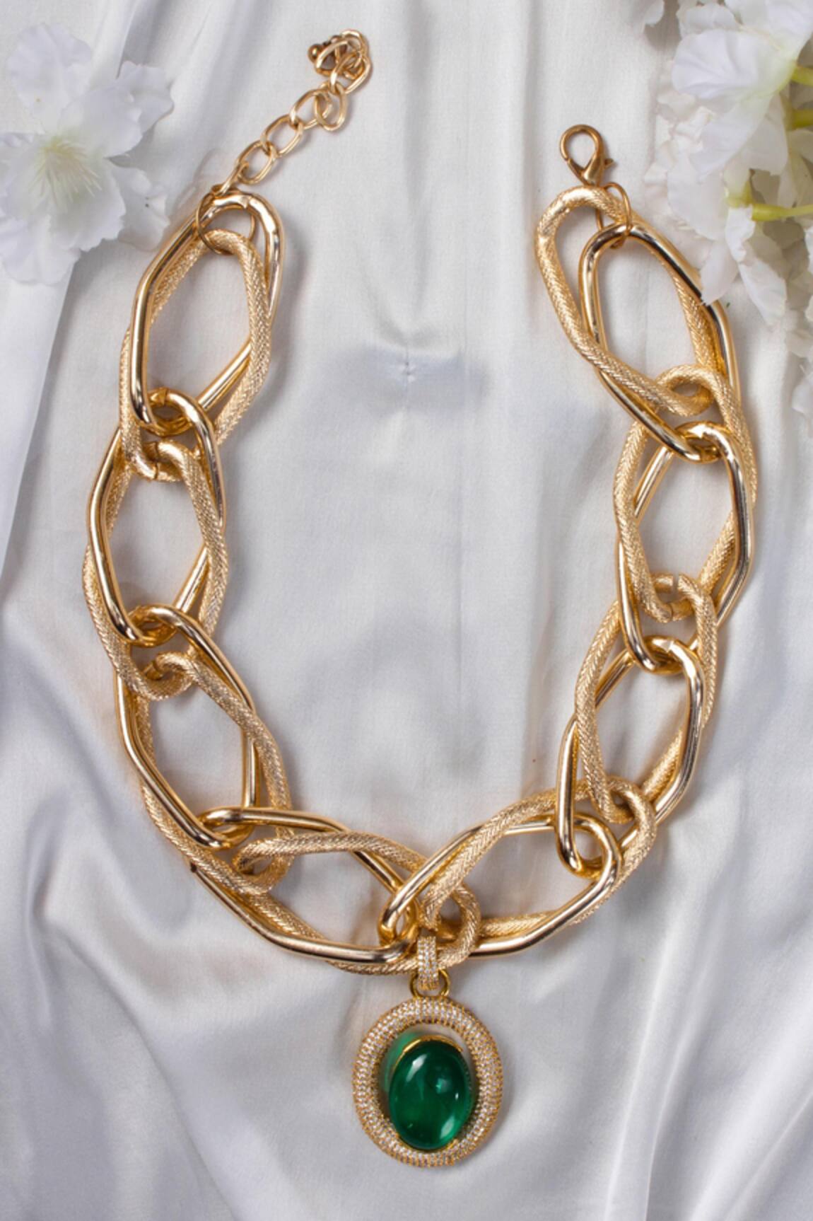 Studio6 Jewels Stone Embellished Necklace 