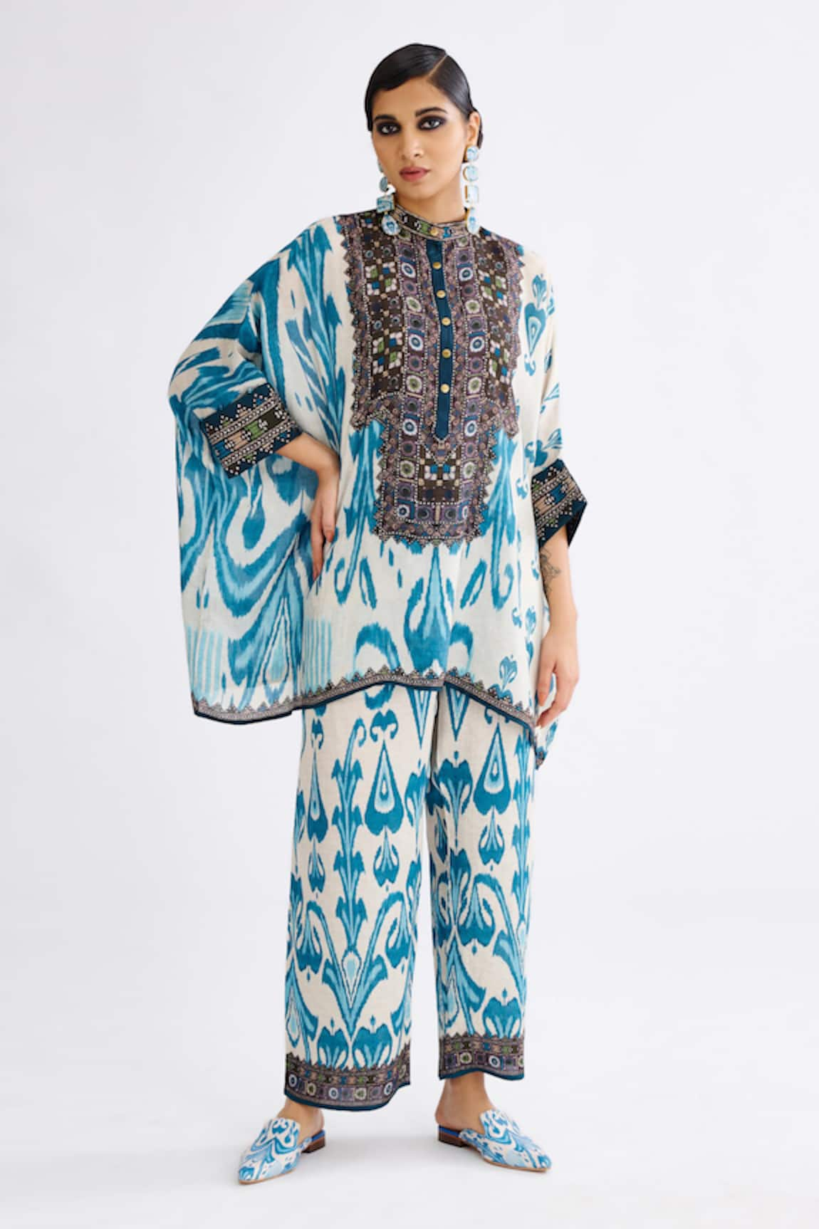 Rajdeep Ranawat Chanel Abstract Print Tunic With Pant