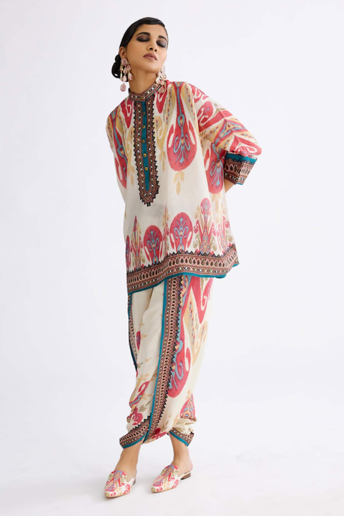 Rajdeep Ranawat Chanel Mandala Abstract Print Tunic With Pant