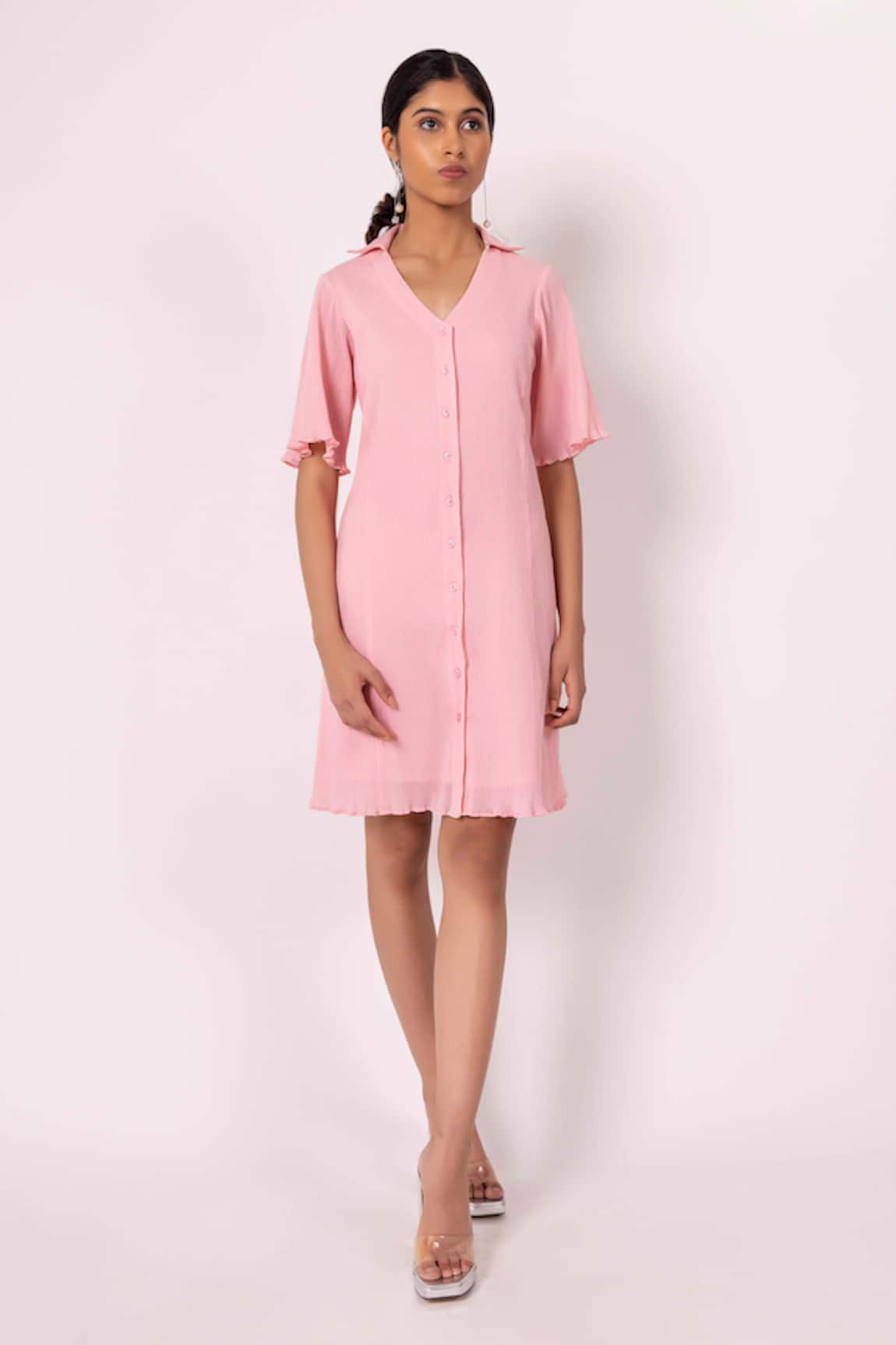 SHIMONA Orchid Solid Dress