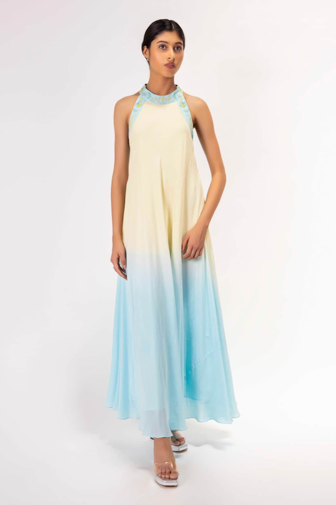 SHIMONA Iris Water Shaded Gown