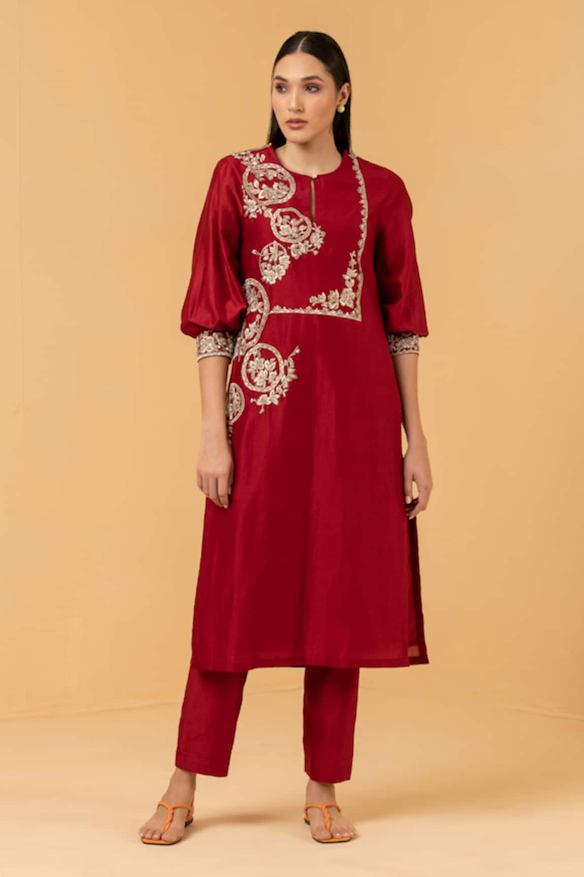 Divi by sonal khandelwal Zari Embroidered Tunic & Pant Set