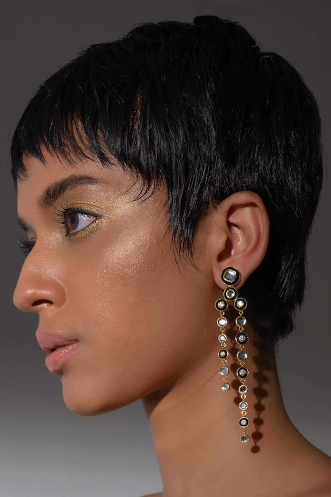Isharya Savage Line Drop Earrings