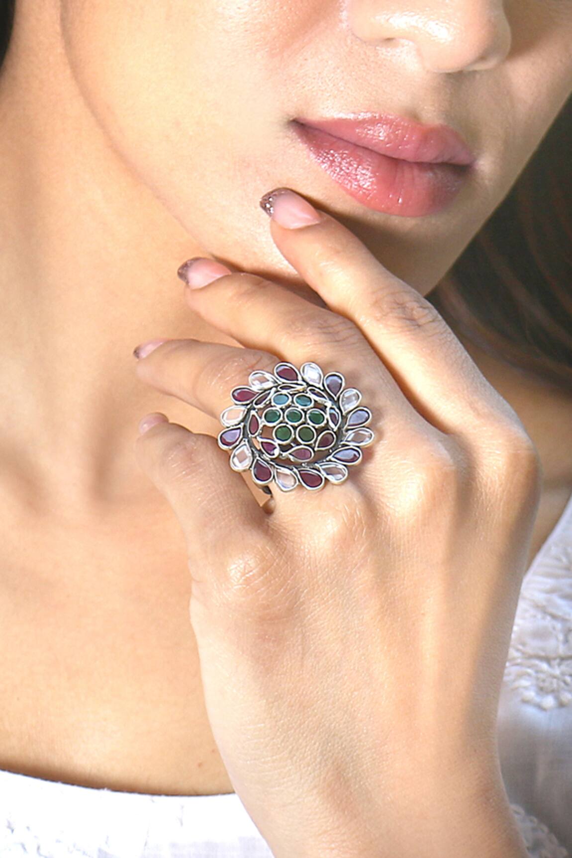 Noor Stone Embellished Ring