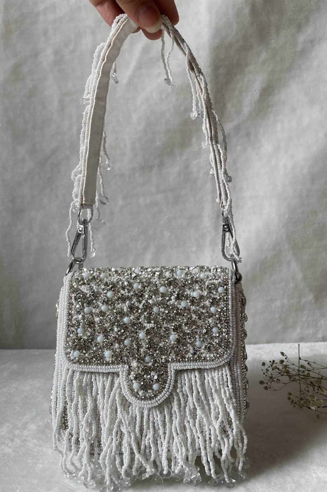 Kreivo by Vamanshi Damania Beads Embellished Mini Bag