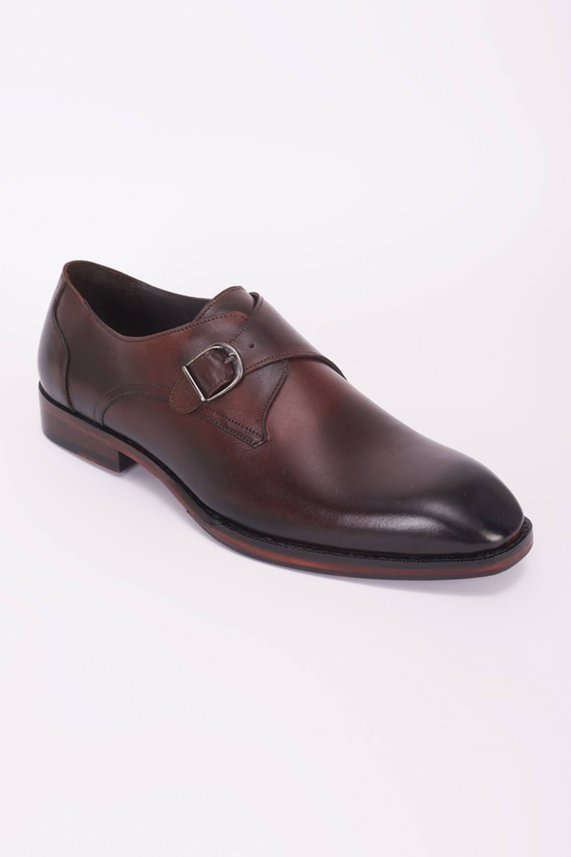 Bubber Couture Monk Strap Leather Shoes