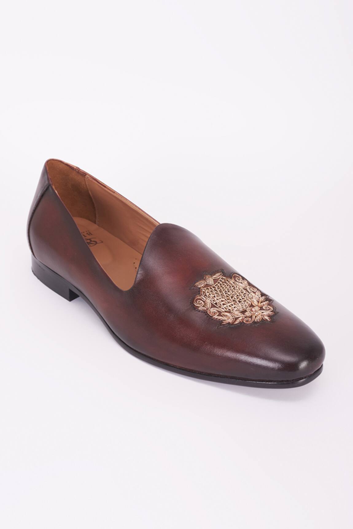 Bubber Couture Zardozi Embroidered Mojdi 
