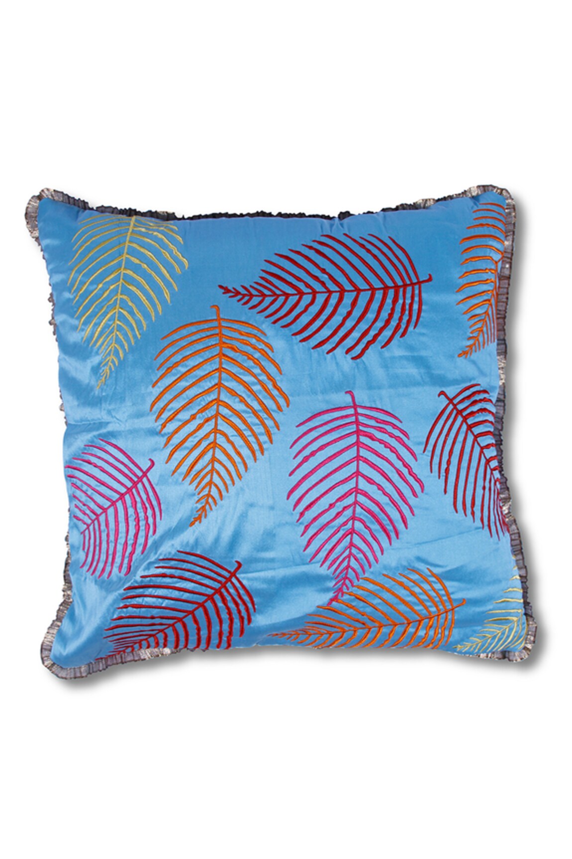 CocoBee Leaf Embroidered Cushion Cover