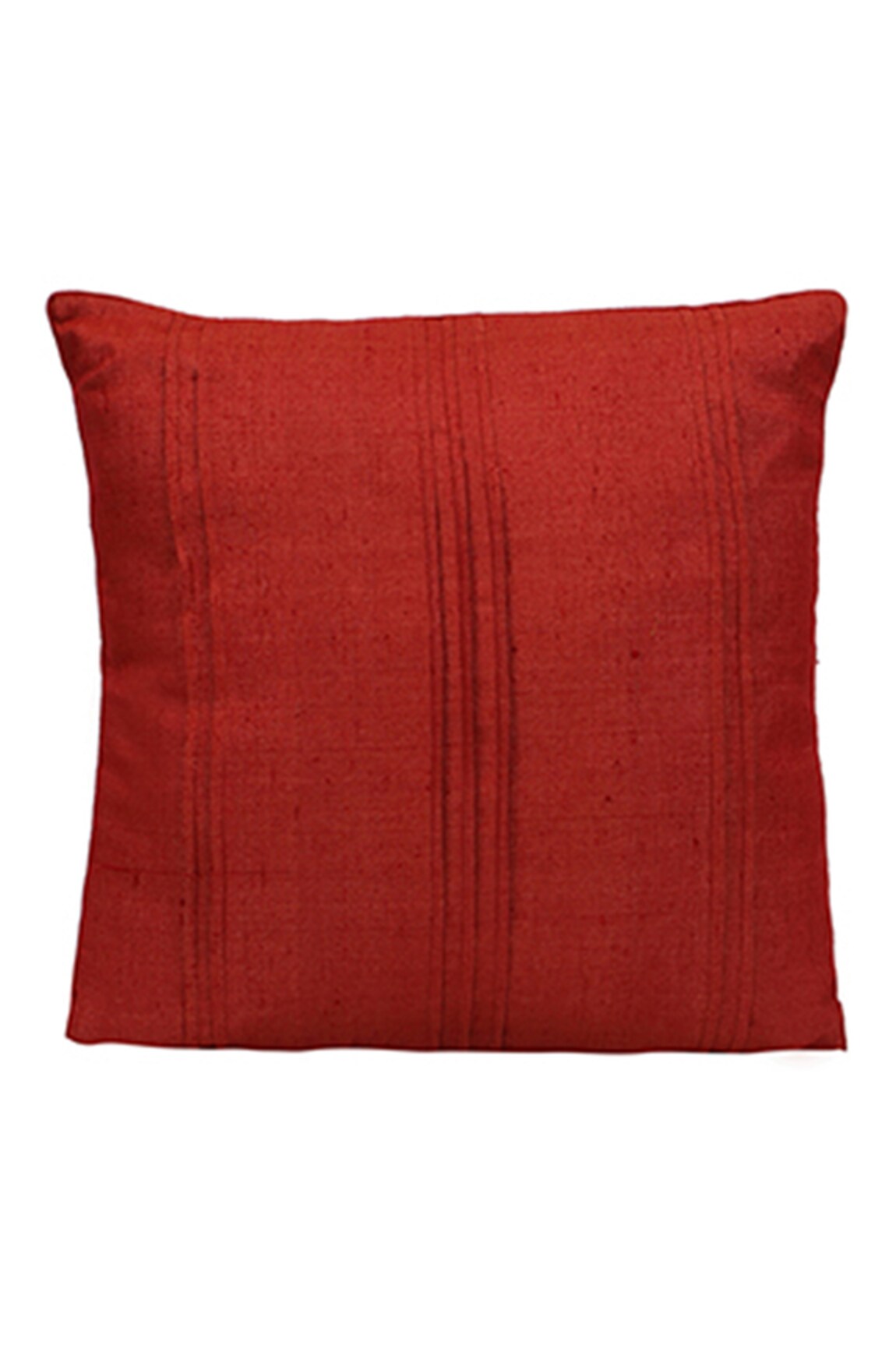 Perenne Design Handloom Silk Square Cushion Cover with Filler