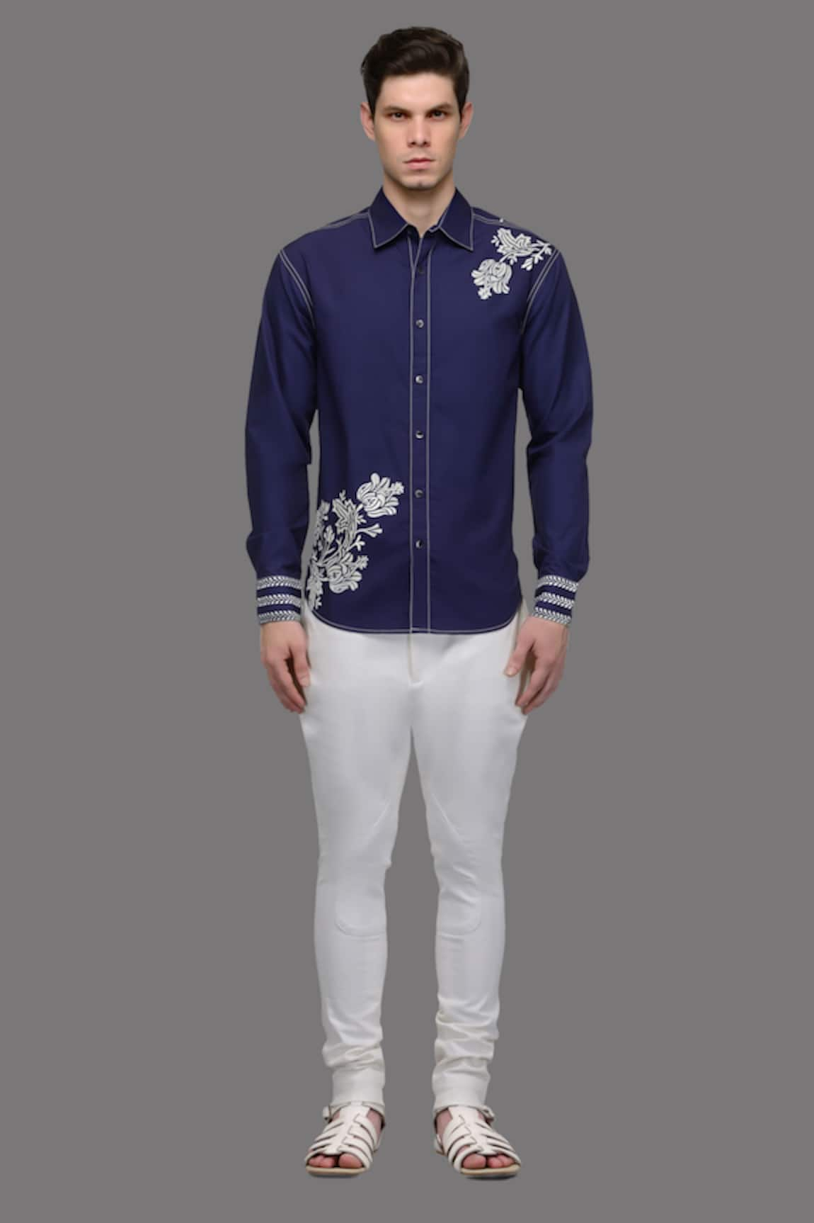 A!A By Abrar Ali Placed Floral Print Shirt