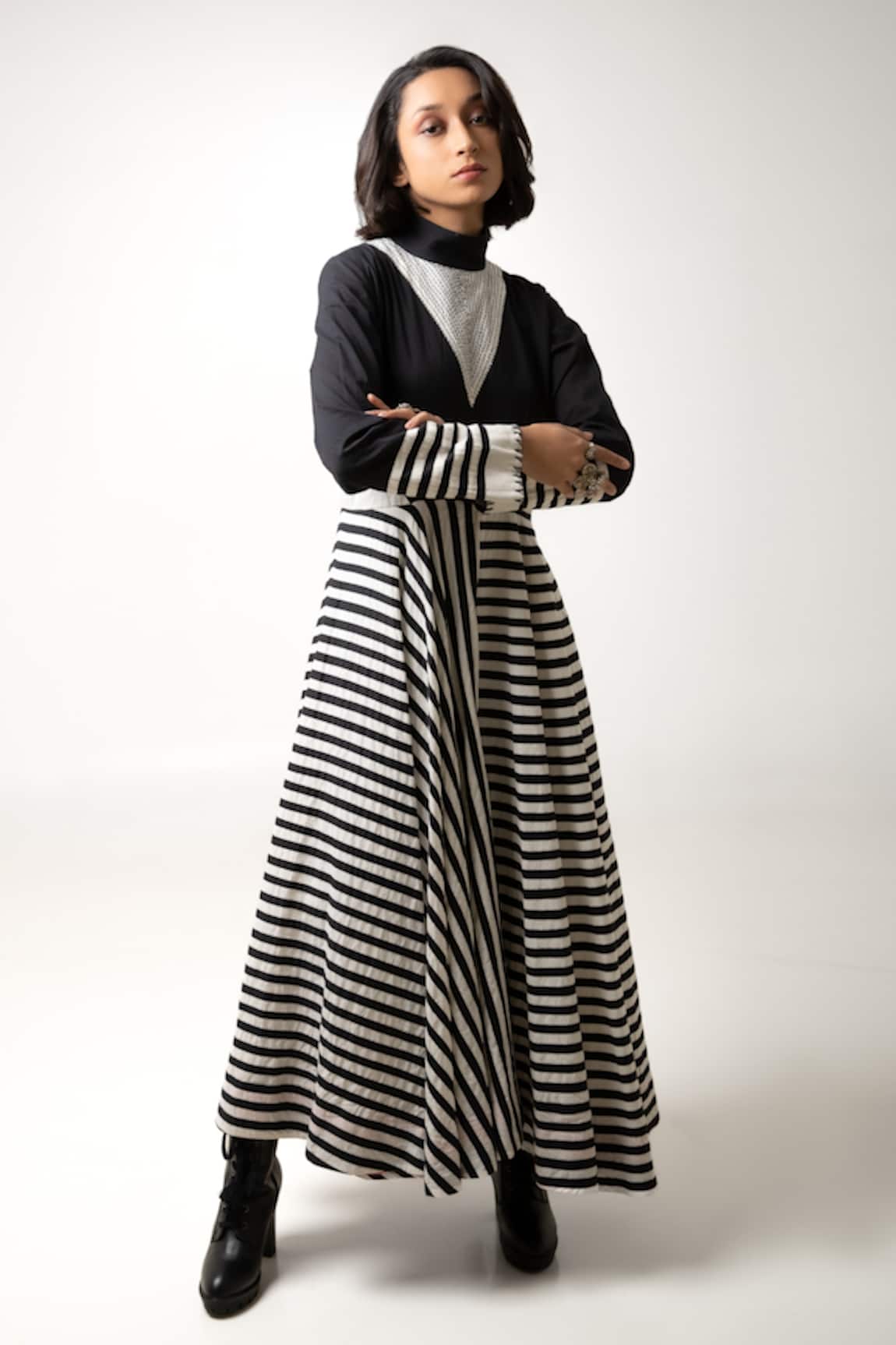 Ka-Sha Mrunmai Applique Embroidered Dress
