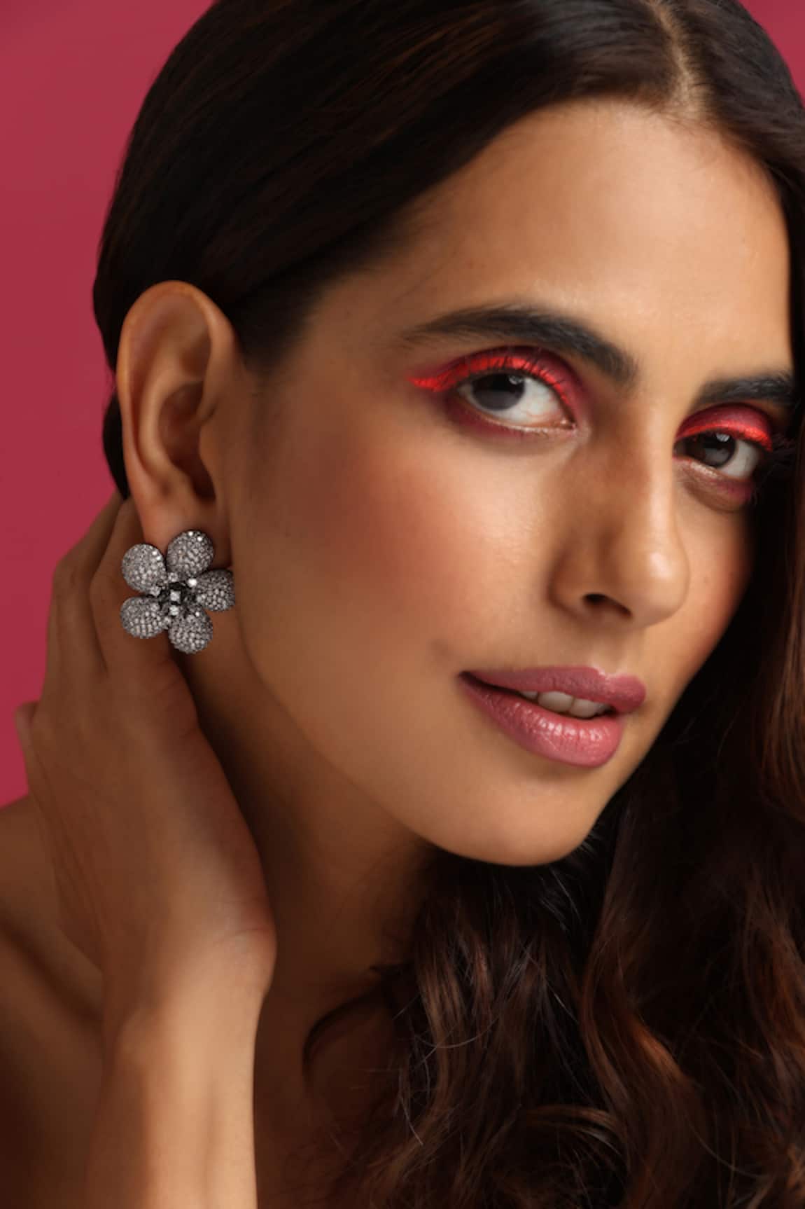 Swabhimann Jewellery Zirconia Embellished Stud Earrings