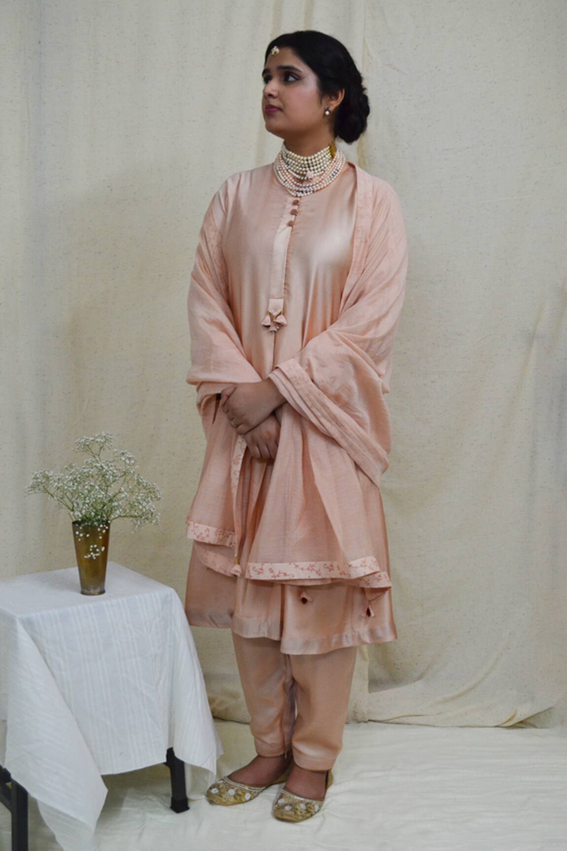 Ahmev Classy Hand Block Printed Kurta Set