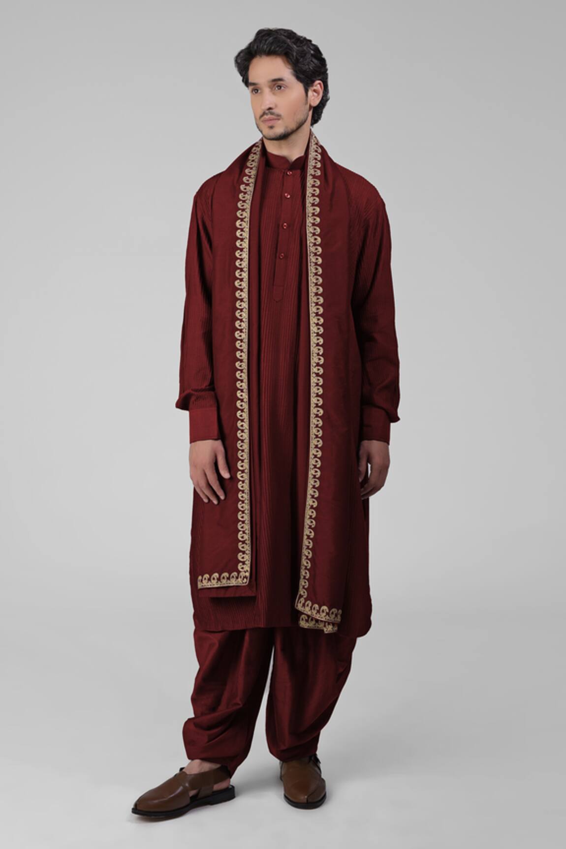 Talking Threads Pintuck Kurta Salwar Set