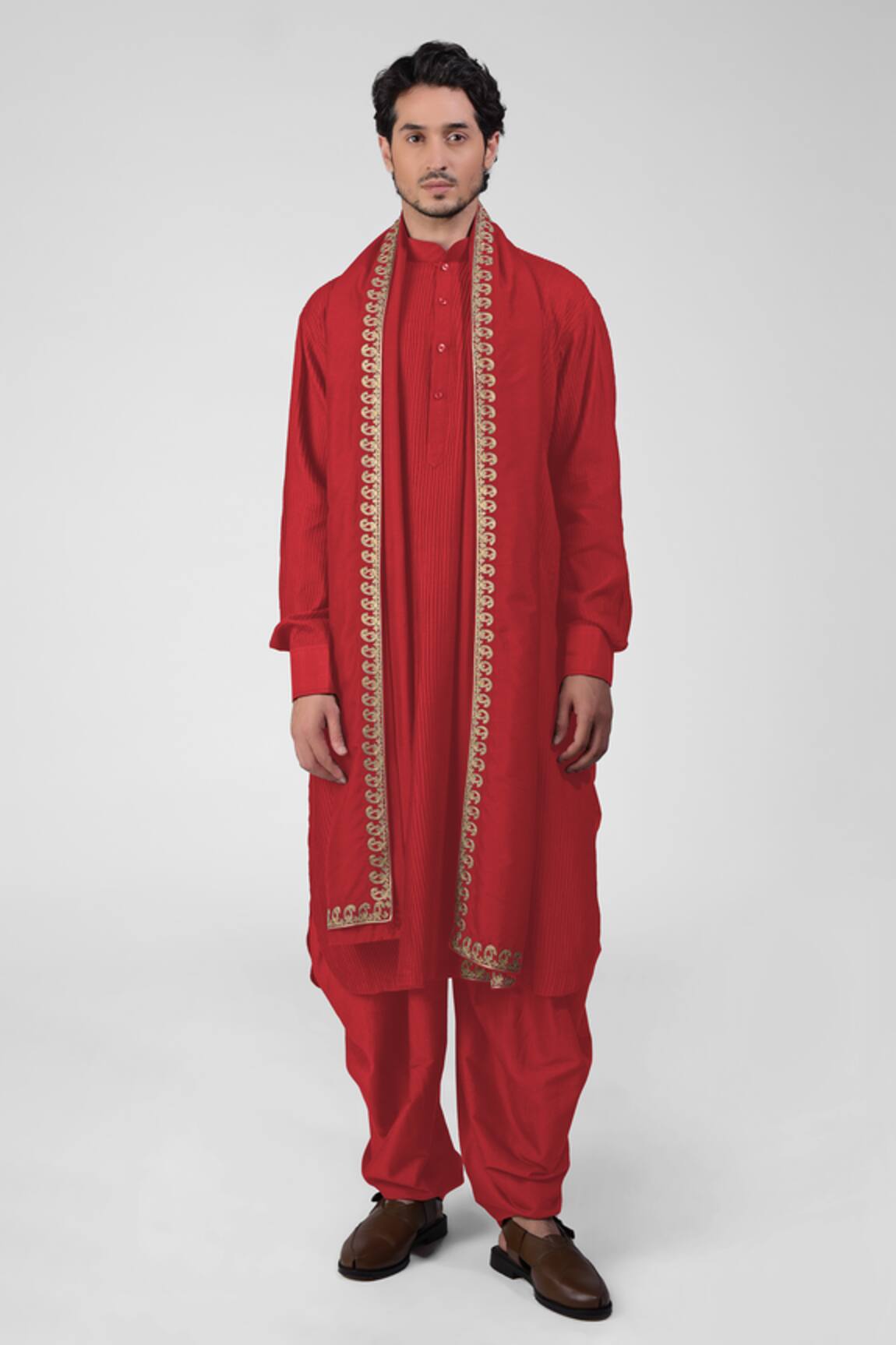 Talking Threads Pintuck Straight Kurta Salwar Set