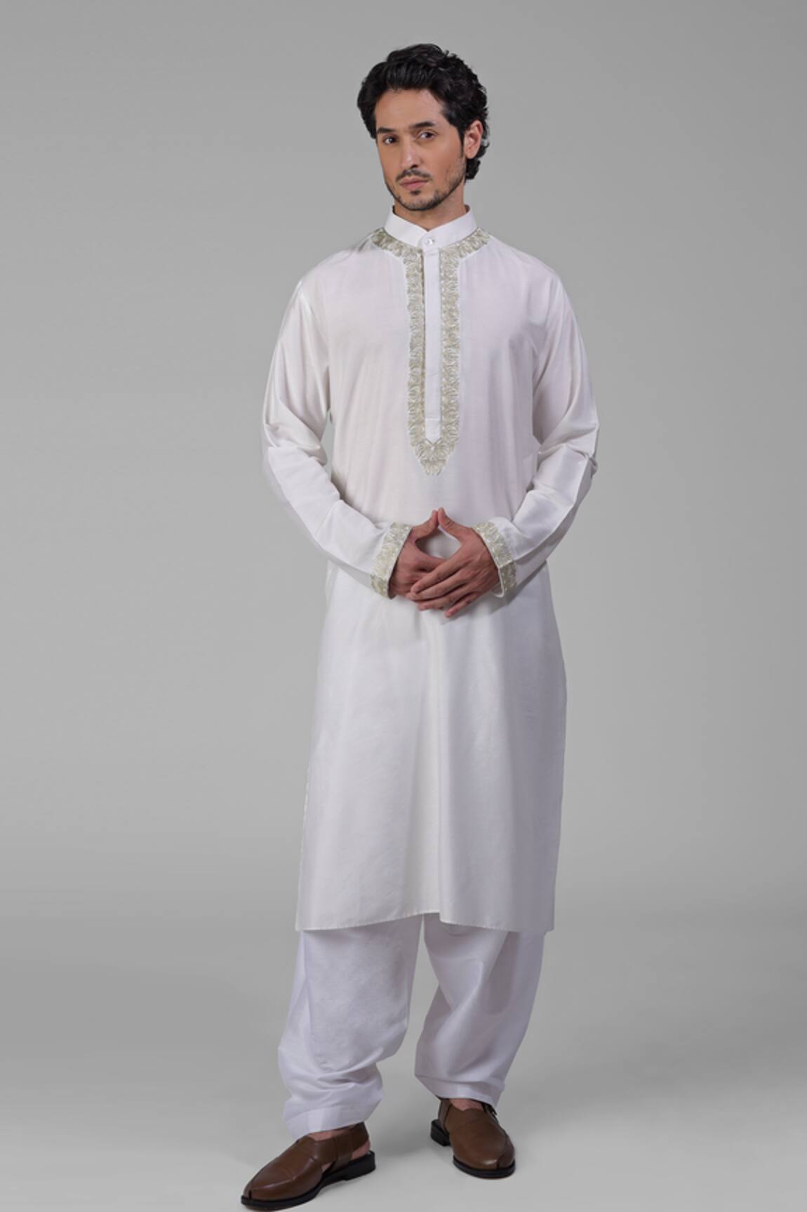 Talking Threads Embroidered Kurta Pant Set