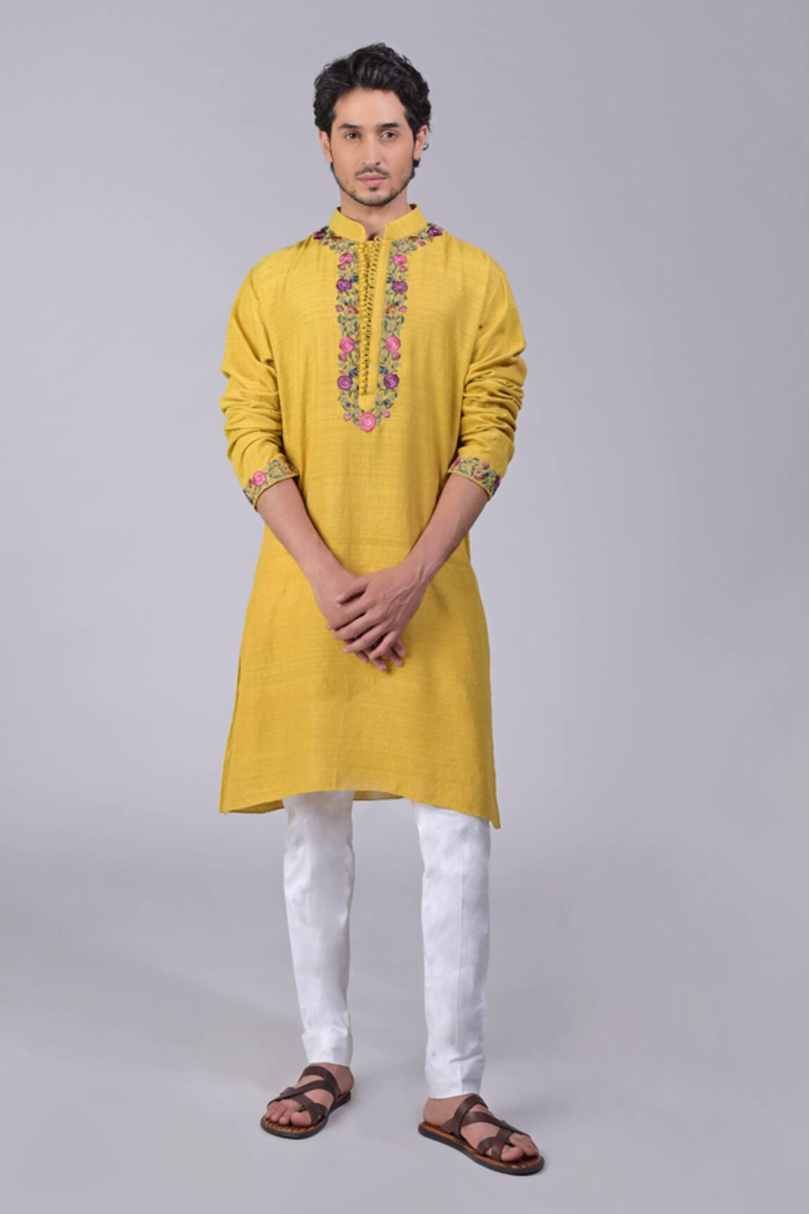 Talking Threads Floral Embroidered Kurta