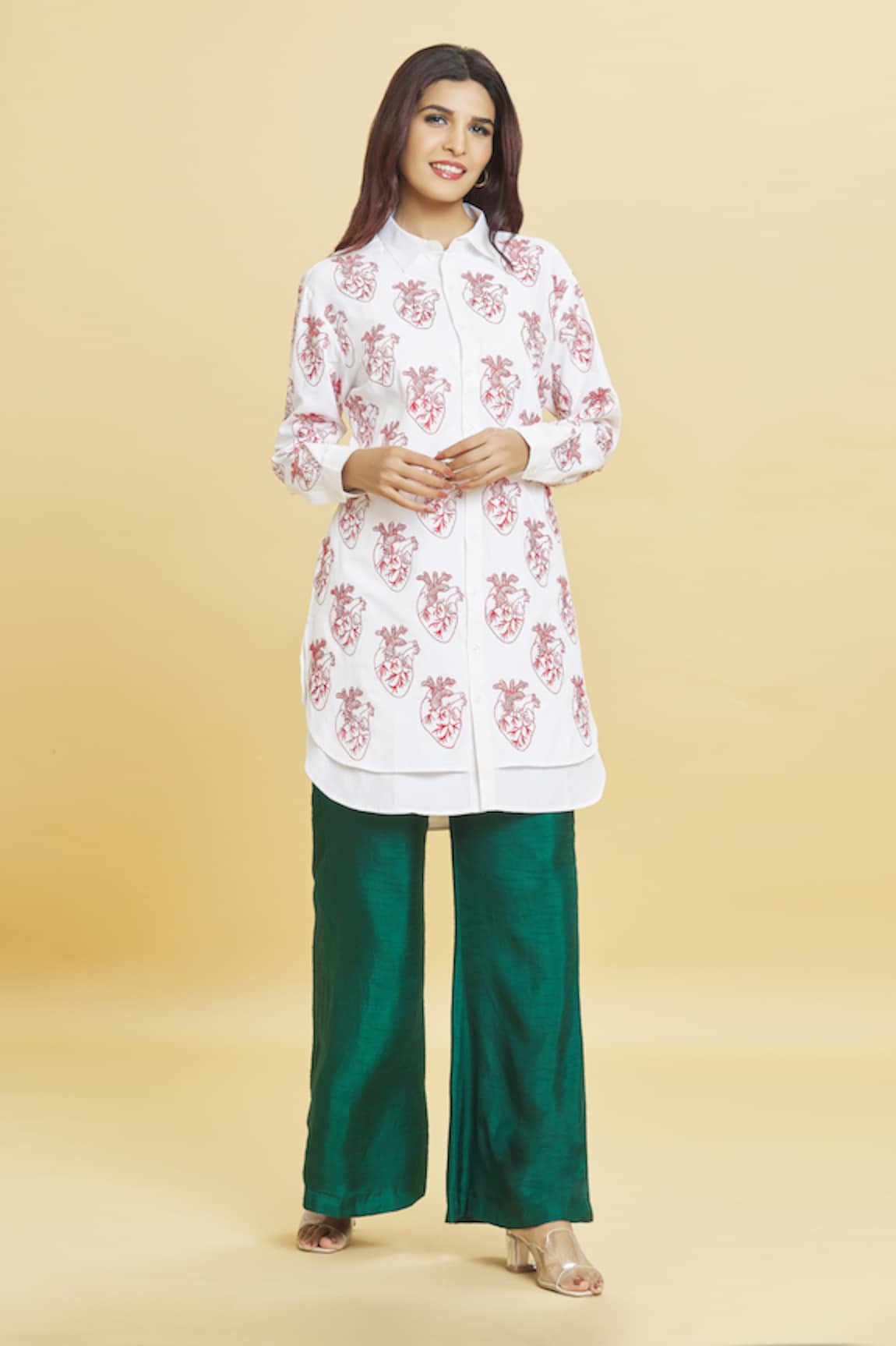 Aiman Heart Break Embroidered Tunic