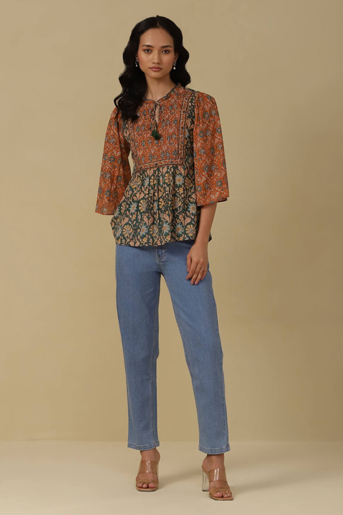 Aarke Ritu Kumar Cotton Floral Print Kurta