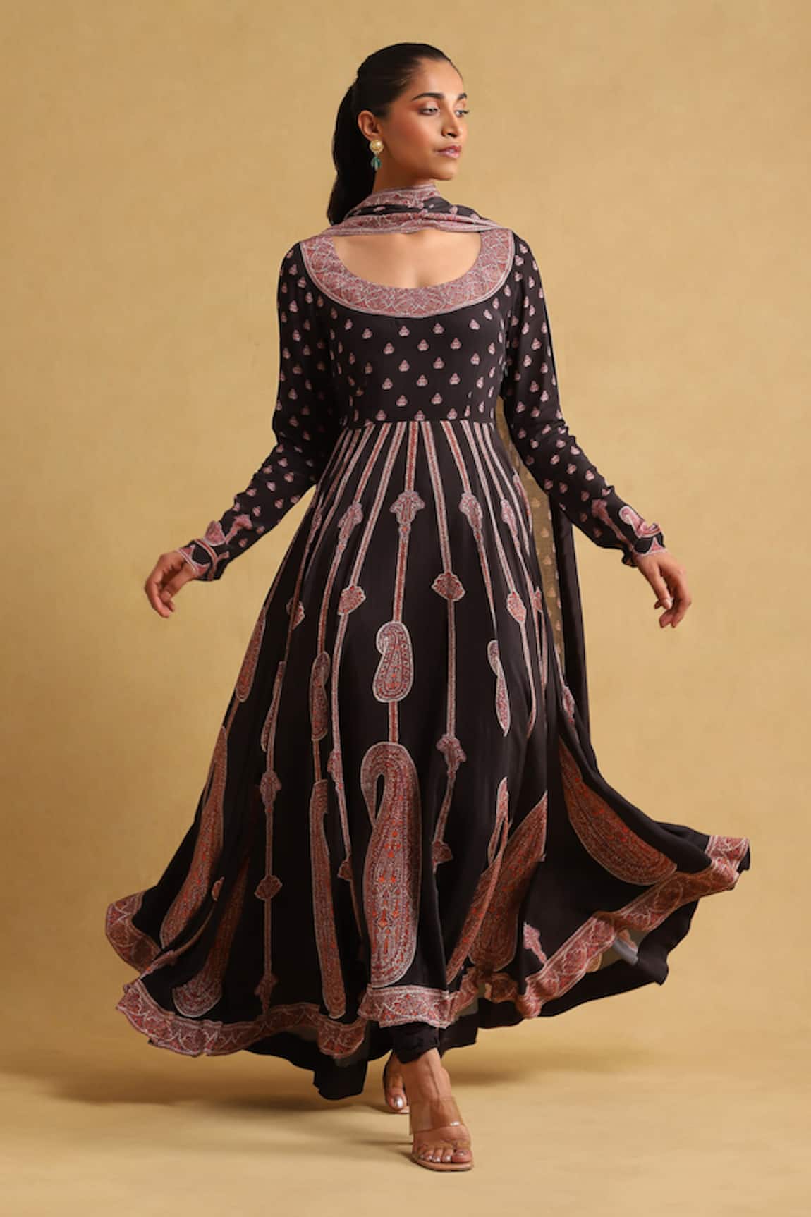Ritu Kumar Paisley Print Anarkali Set