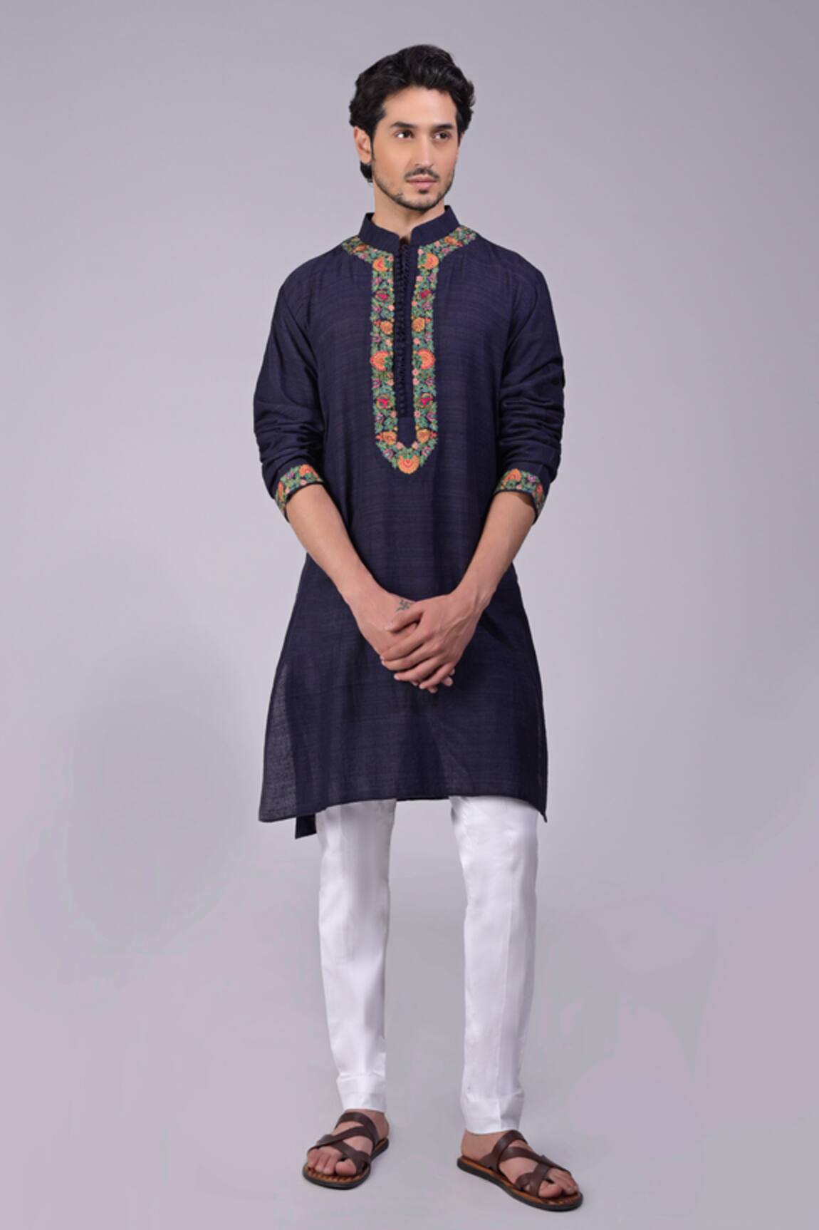 Talking Threads Kashidakari Embroidered Kurta