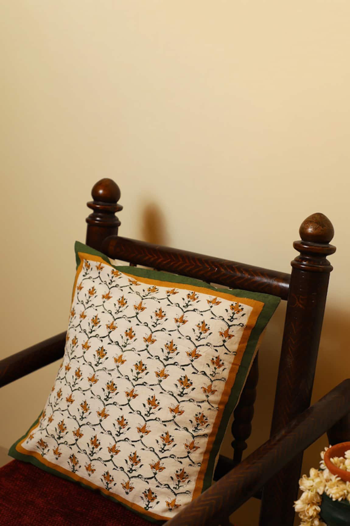 Inheritance India Hand Block Print Cushion Cover- Set of 4