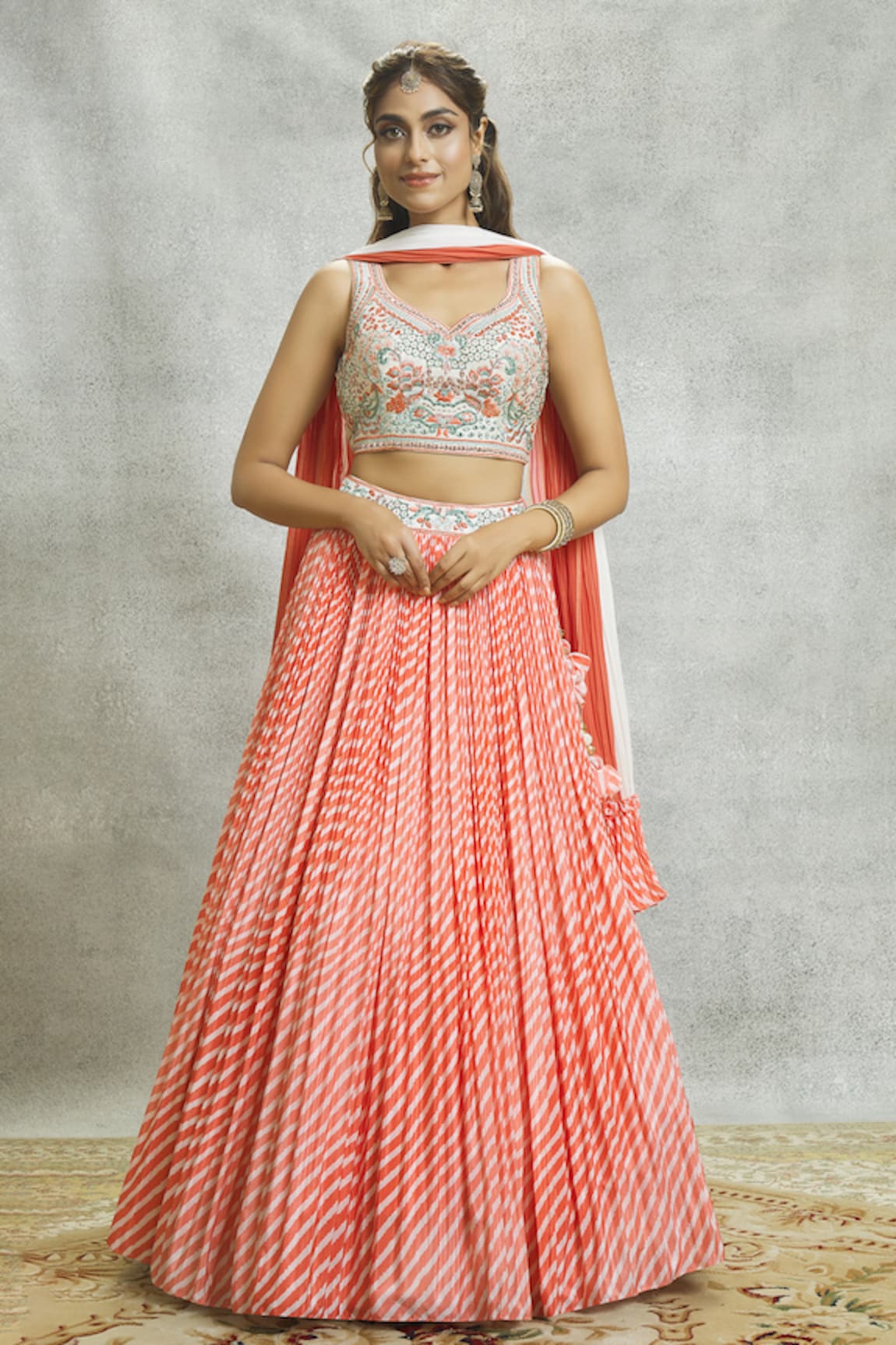 Party Wear Crop Top Lehenga Design With Jacket 2023, 40% OFF