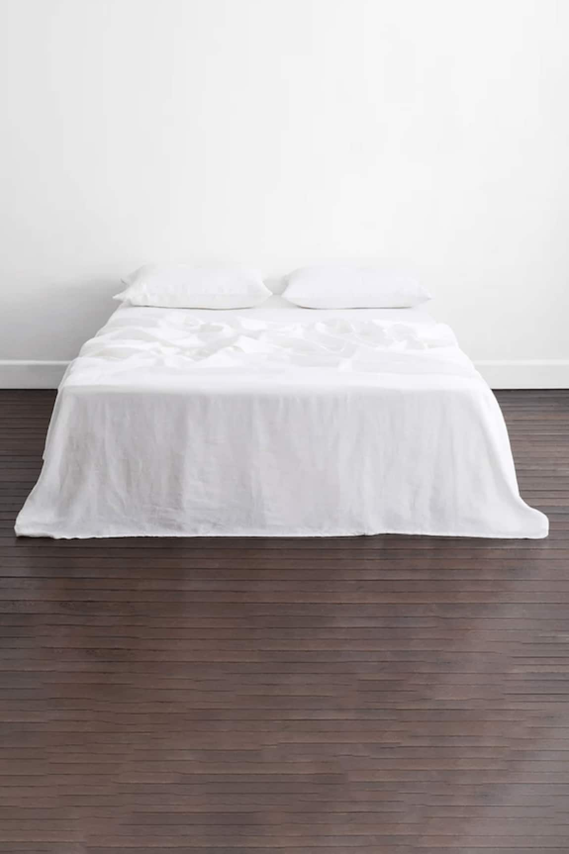 Thread Connect Natural Linen Breathable Fitted Bedsheet Set