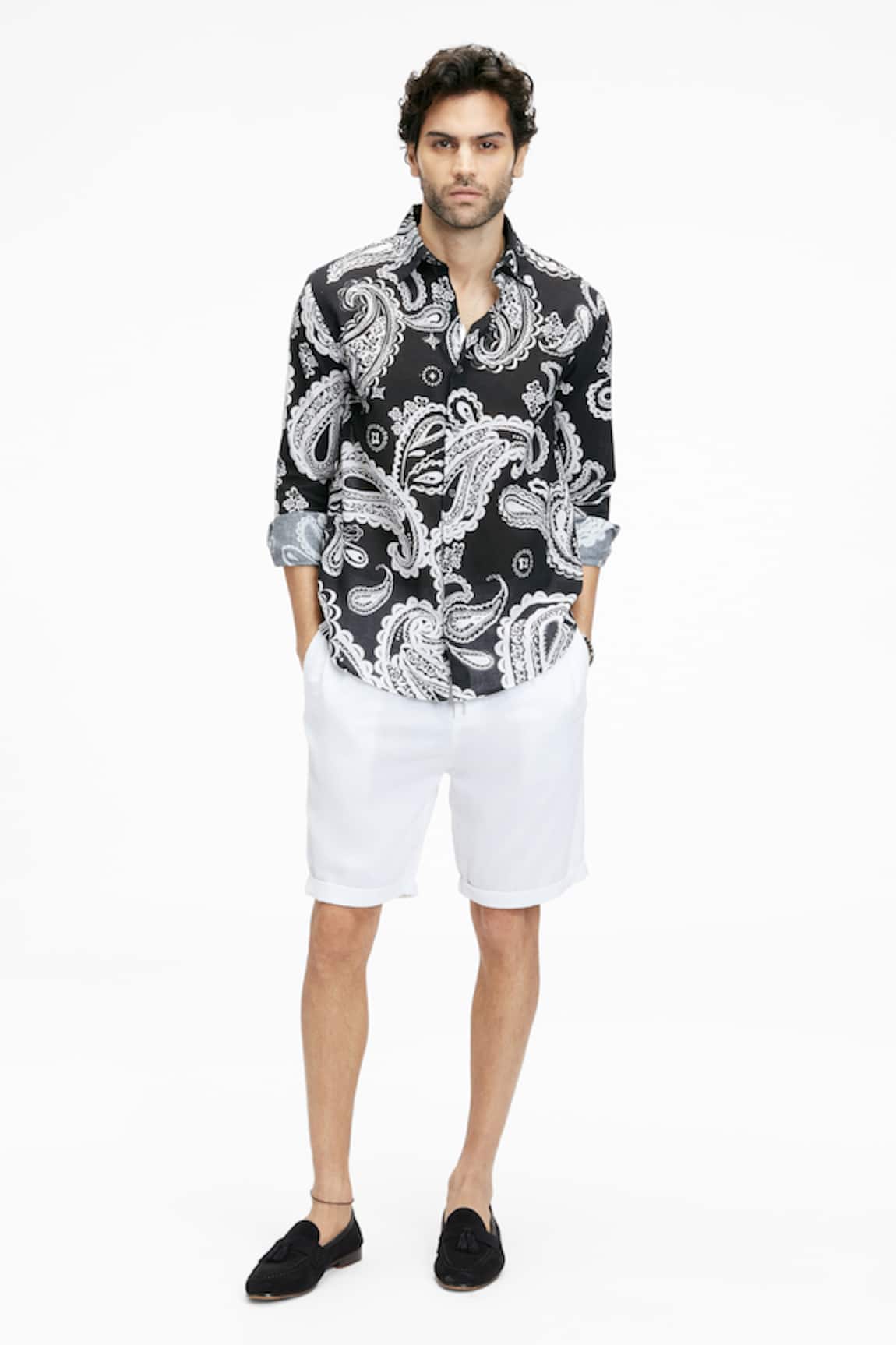 Terra Luna Dante Paisley Print Shirt 