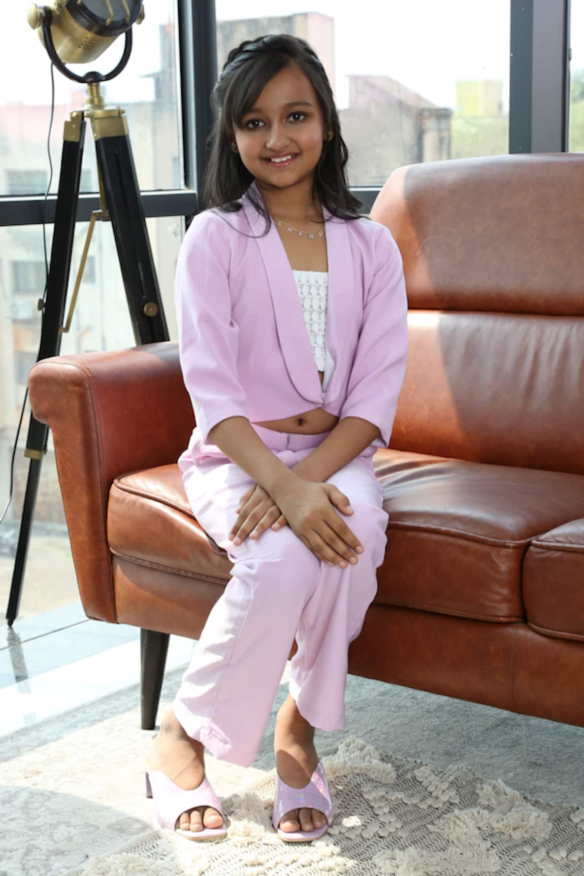 Kirti Agarwal - Pret N Couture Solid Jacket Pant Set