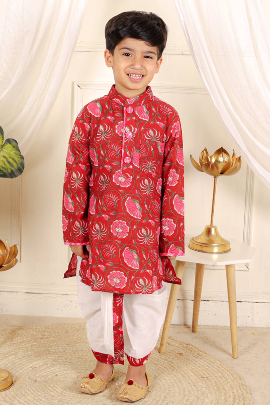 Kirti Agarwal - Pret N Couture Floral Print Kurta With Dhoti Pant