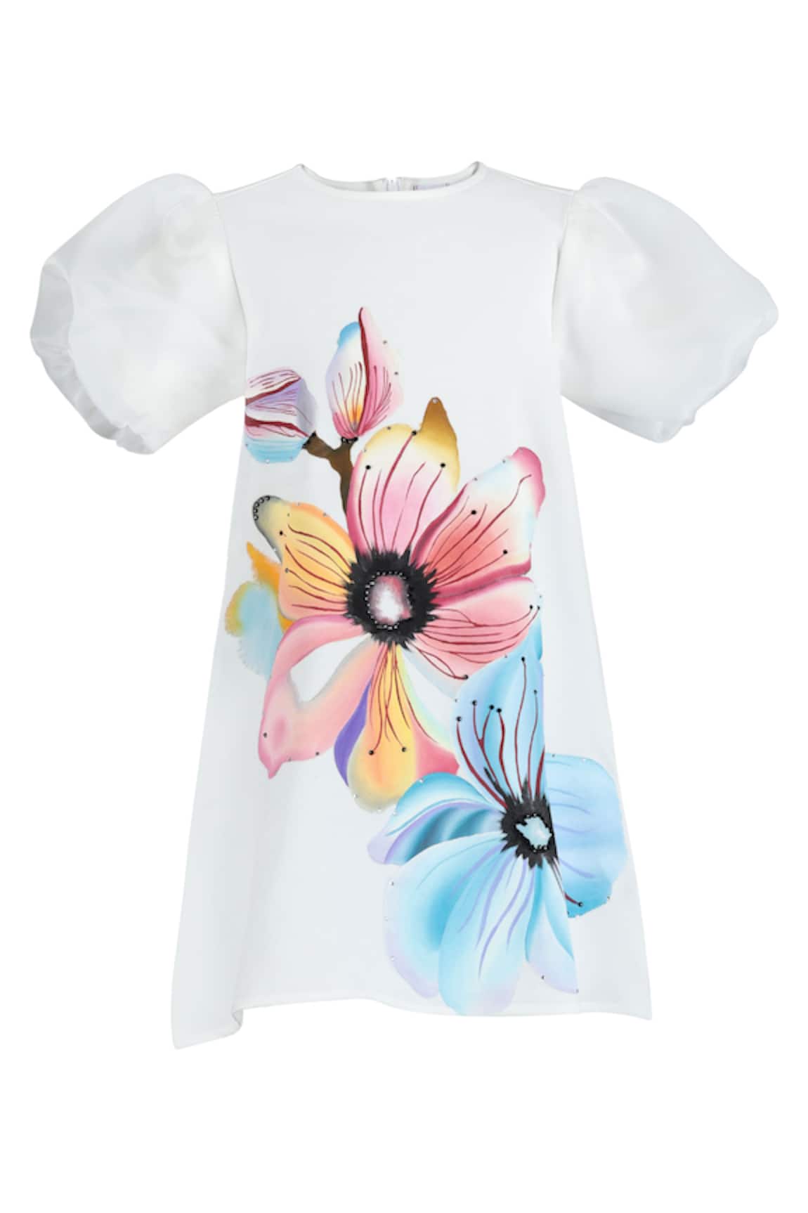 Rang by Lespetits Floral Hand Painted Dress