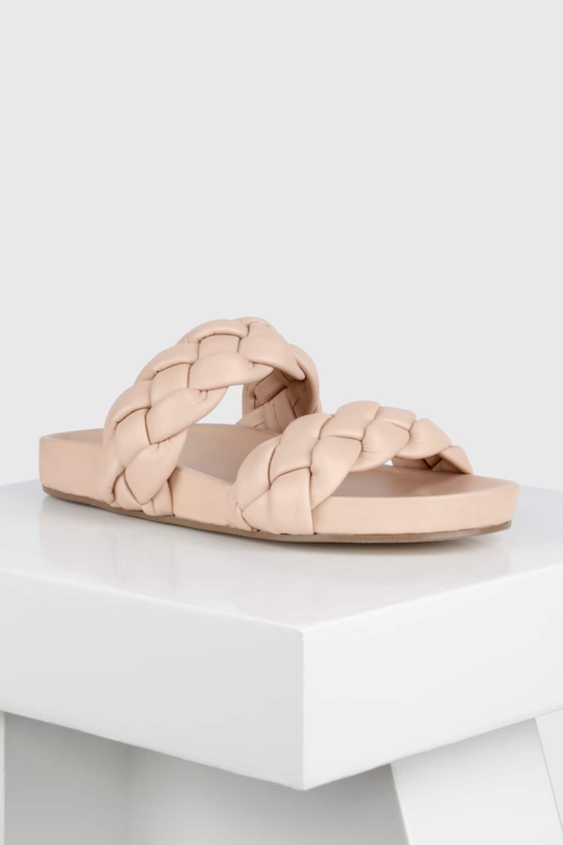 OROH Parla Basket Weave Double Strap Sliders