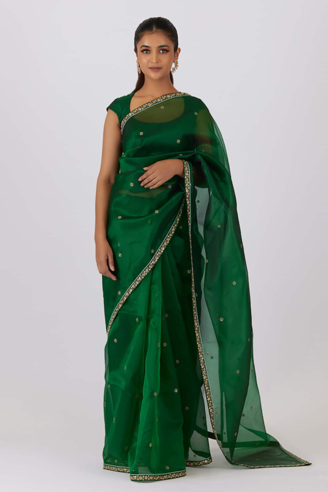 Shimai Jayachandra After The Summer Rain Saree With Blouse