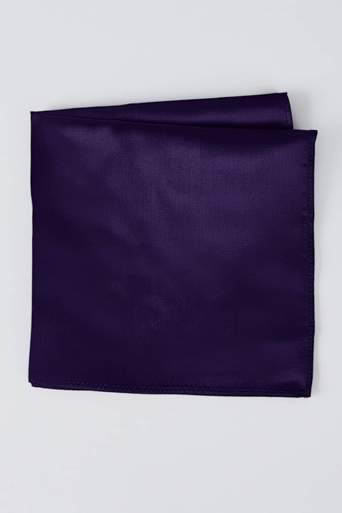 Bubber Couture Amethyst Satin Pocket Square
