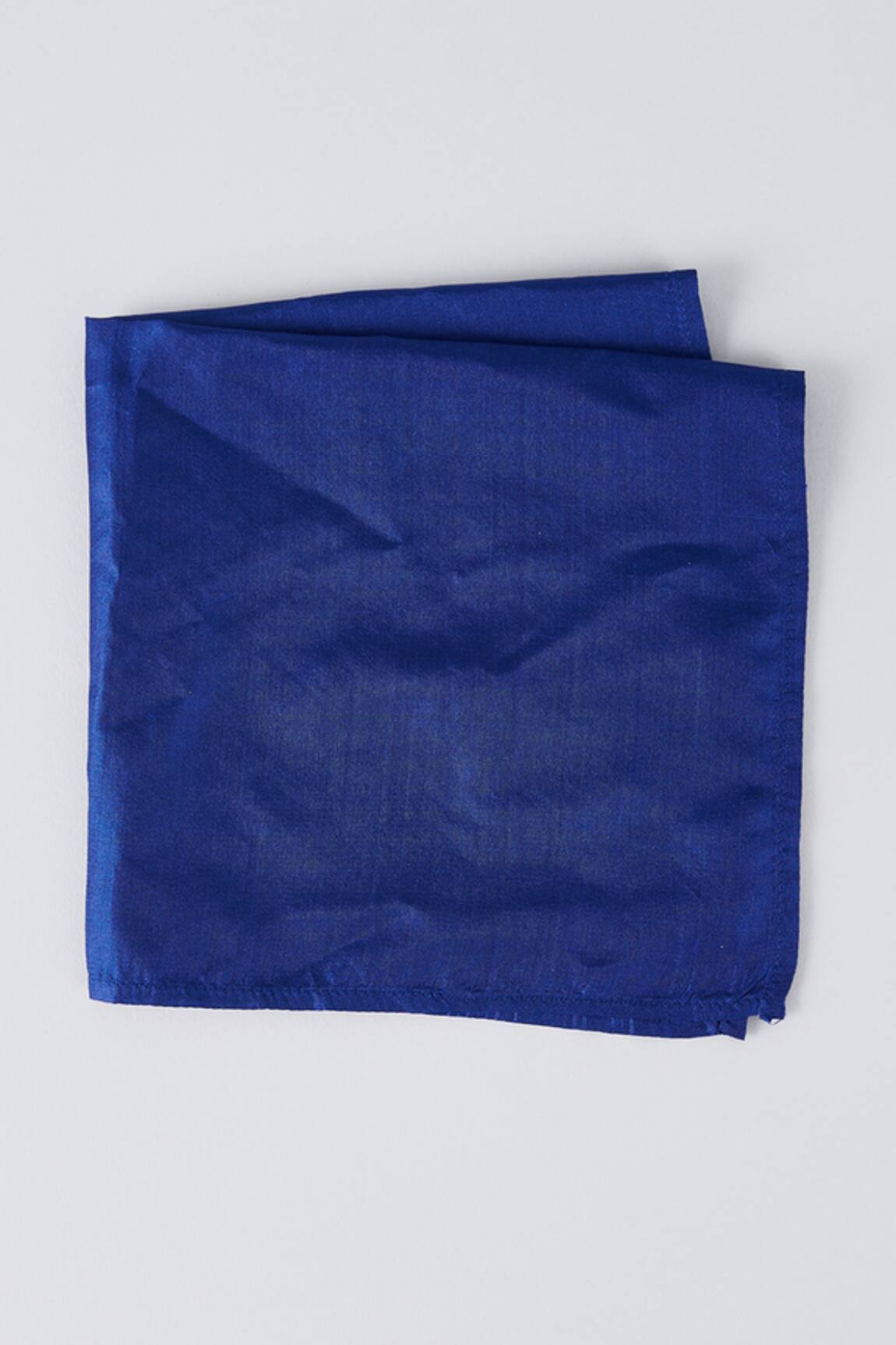 Bubber Couture Azure Pure Silk Pocket Square