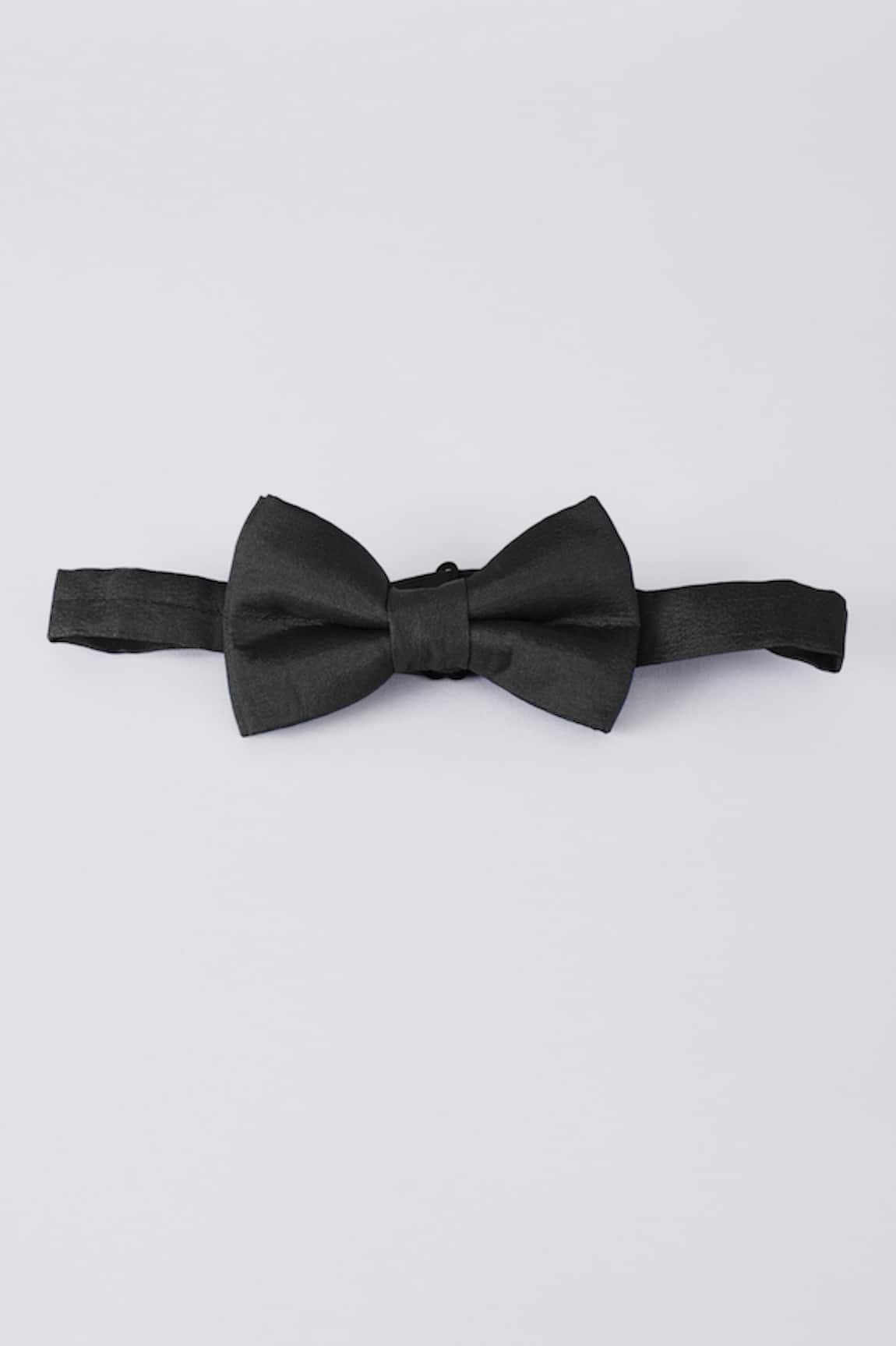 Bubber Couture Coal Pure Silk Bow Tie