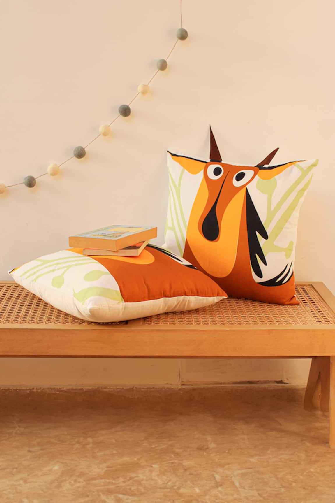 House This The Surprised Neelgai Cushion Covers - Set of 2