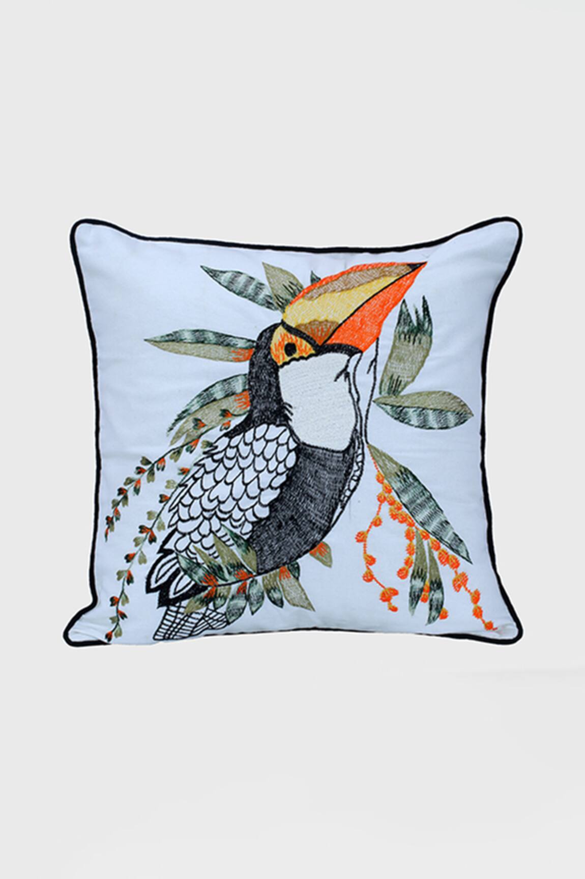 Perenne Design Toucan Glory Square Cushion Cover with Filler