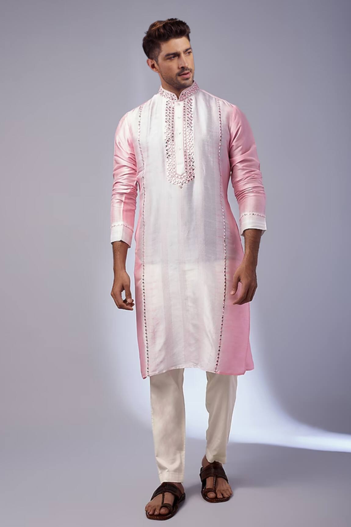 SAMMOHAN CEREMONIAL Abla Work Kurta & Pant Set