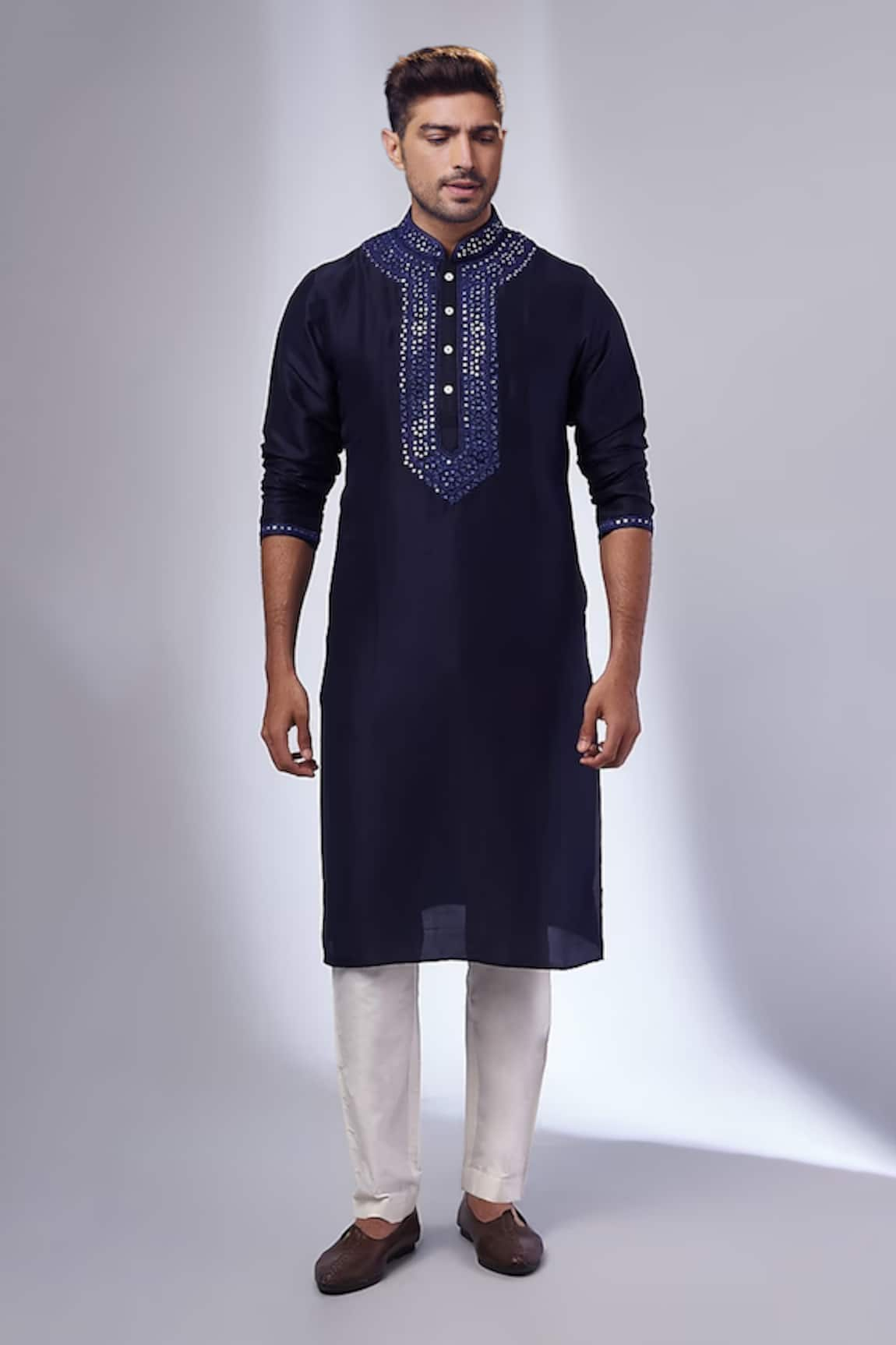 SAMMOHAN CEREMONIAL Mirror Work Kurta & Pant Set