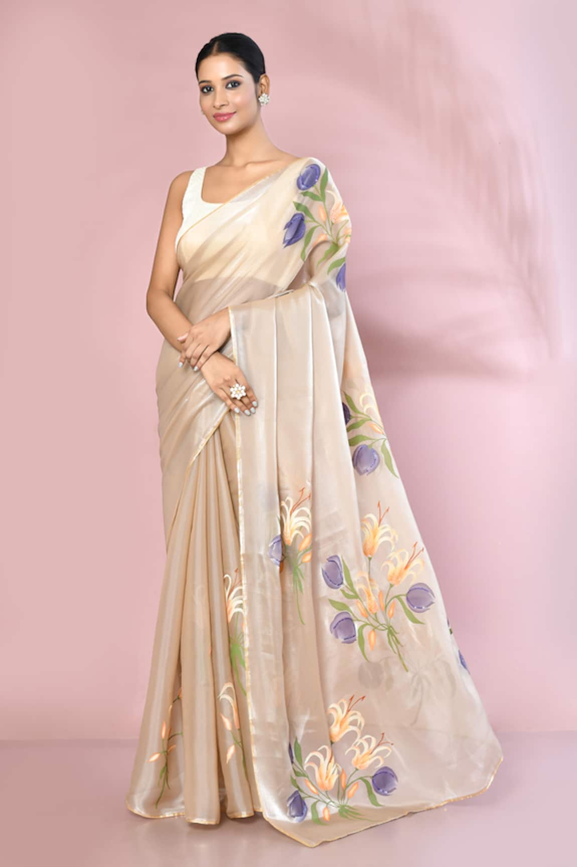 Anaya by Akruthi Embroidered & Hand Painted Saree