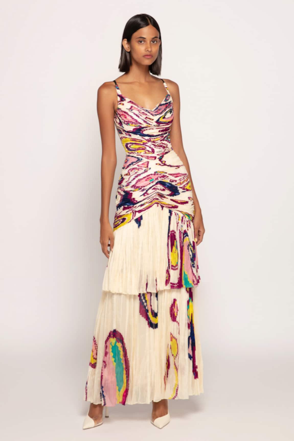 Saaksha & Kinni Abstract Paisley Print Maxi Dress