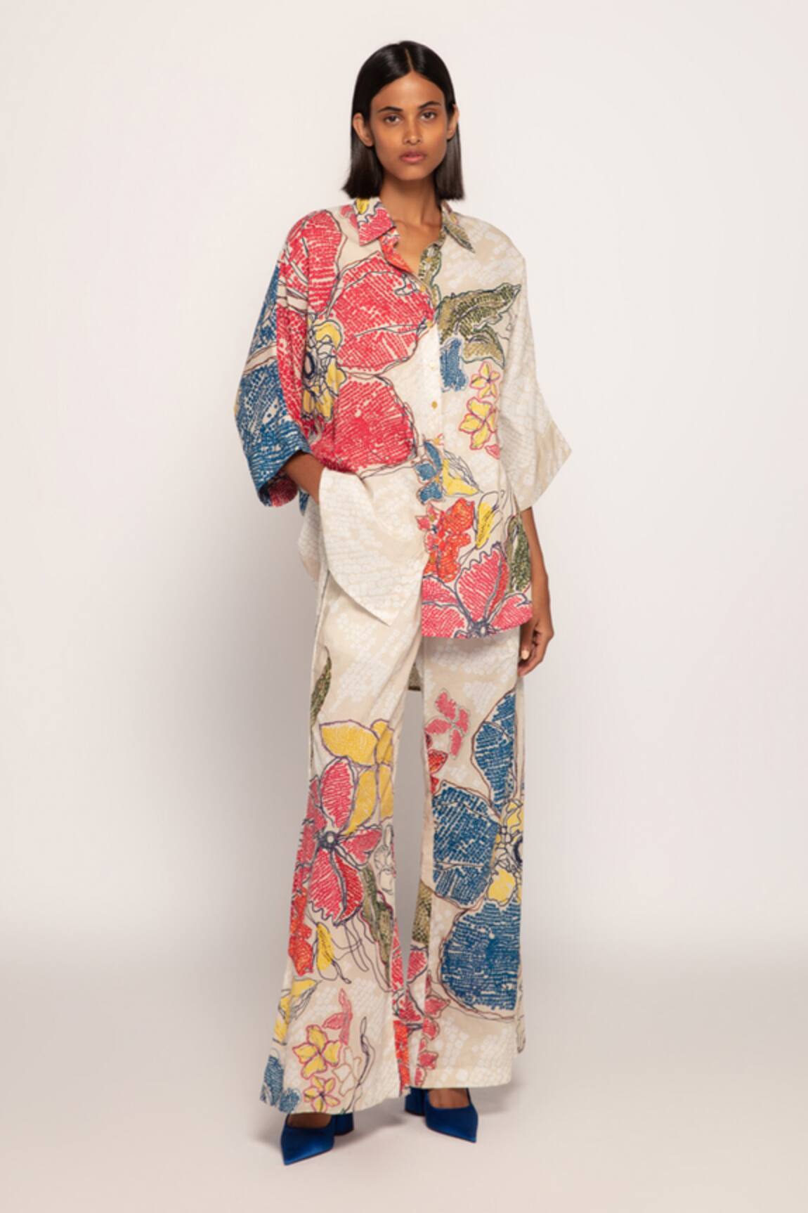 Saaksha & Kinni Blossom Print Palazzo 